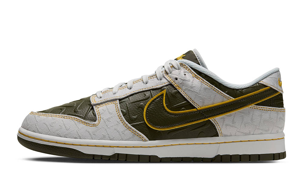 Nike Dunk Low Retro Swoosh Embossed White Cargo Khaki IX7260-133