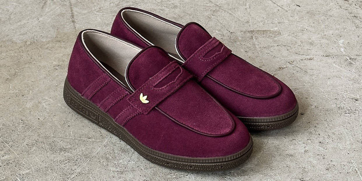 adidas loafer maroon 2-1