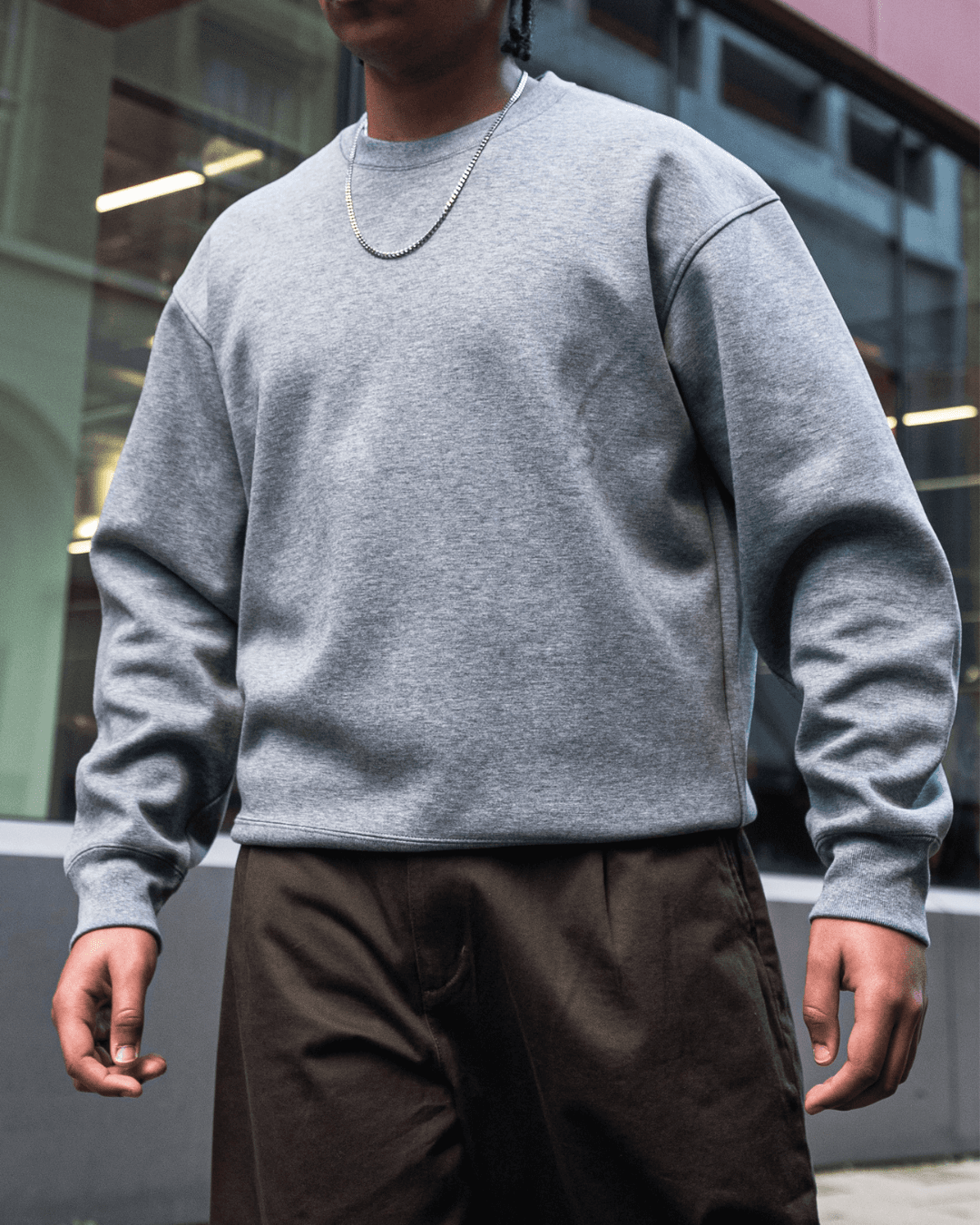 Barrel Leg Trousers Brown