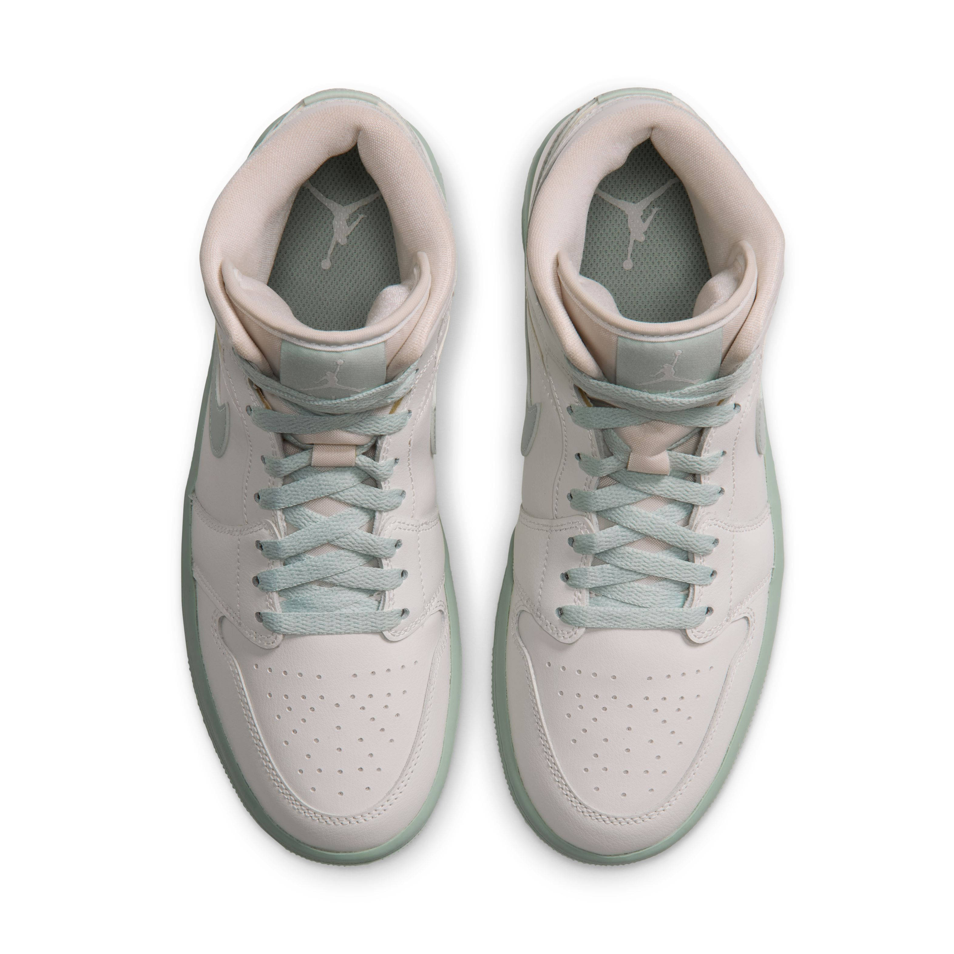 Air Jordan 1 Mid Sail Pistachio Frost BQ6472 124 middle