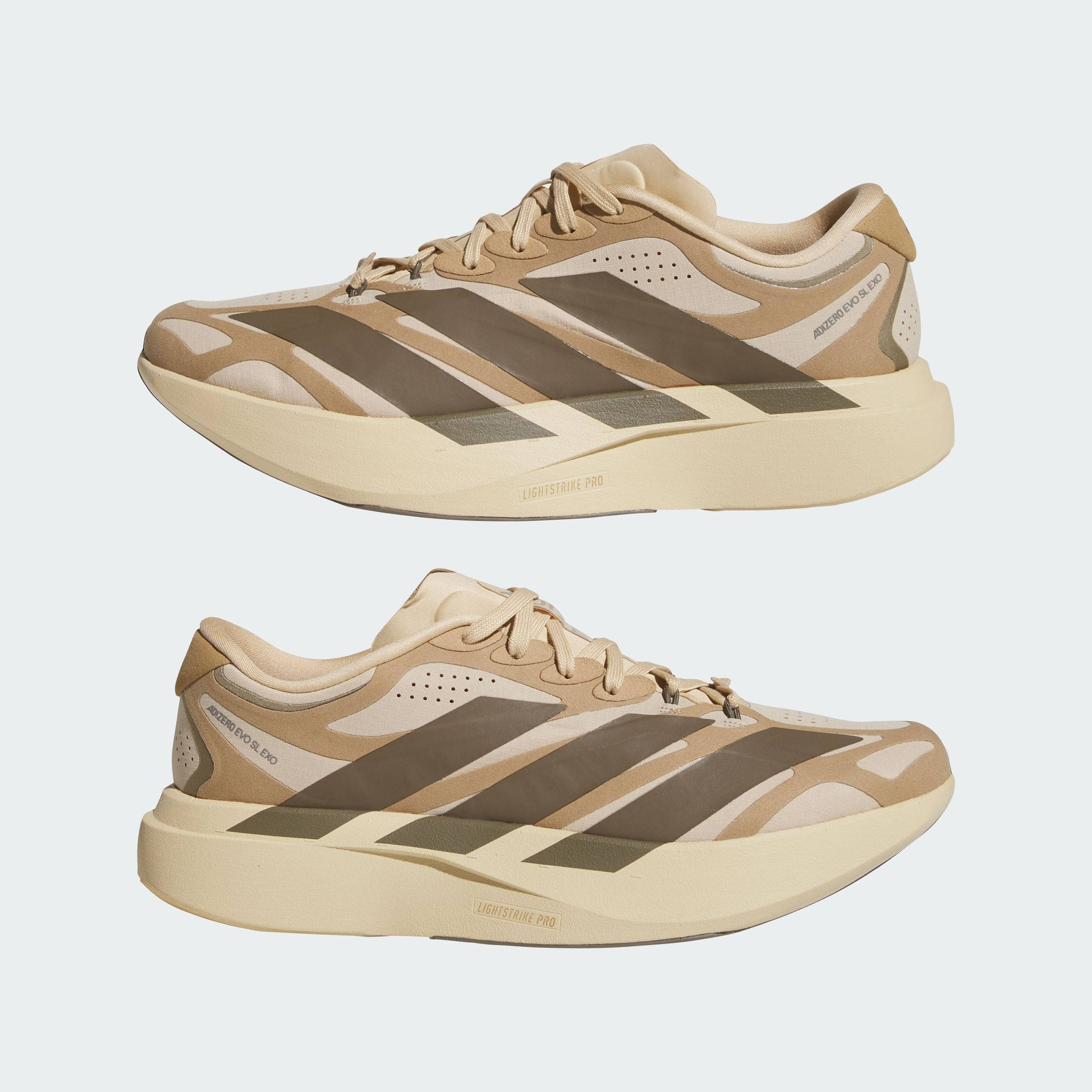 adidas Adizero EVO SL EXO Suede Magic Beige Carbon KI2685 feature