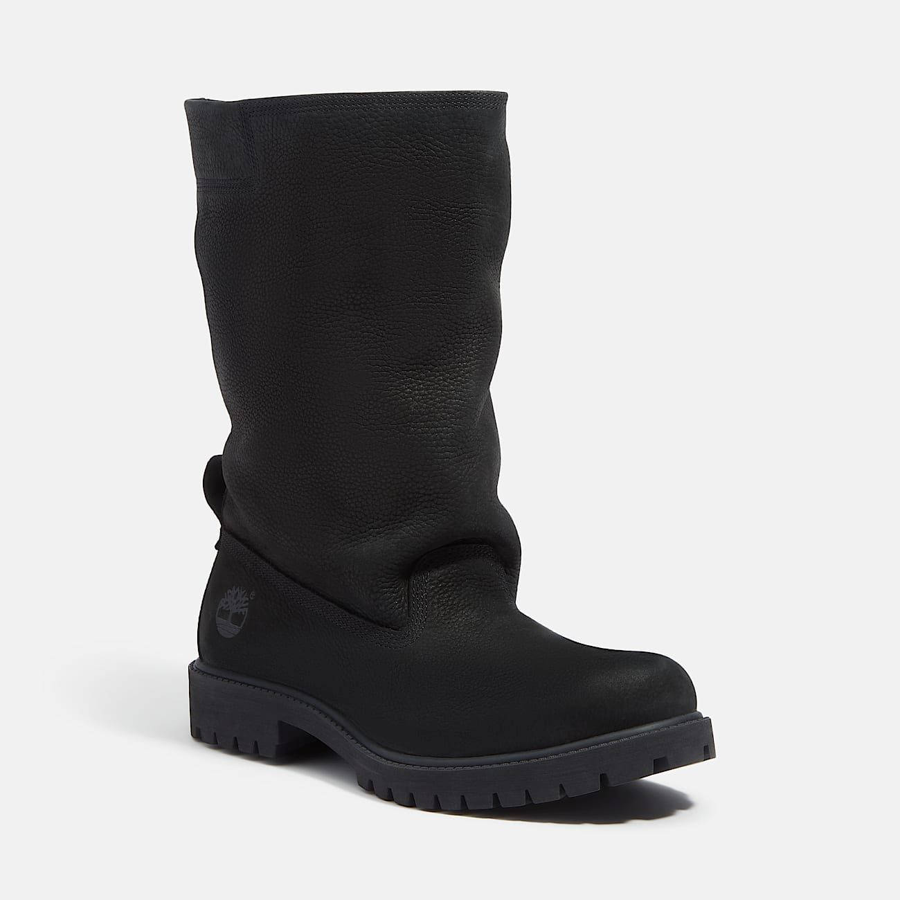 Timberland x TELFAR Premium Pull On Boot in Black TB0A446GW05 front