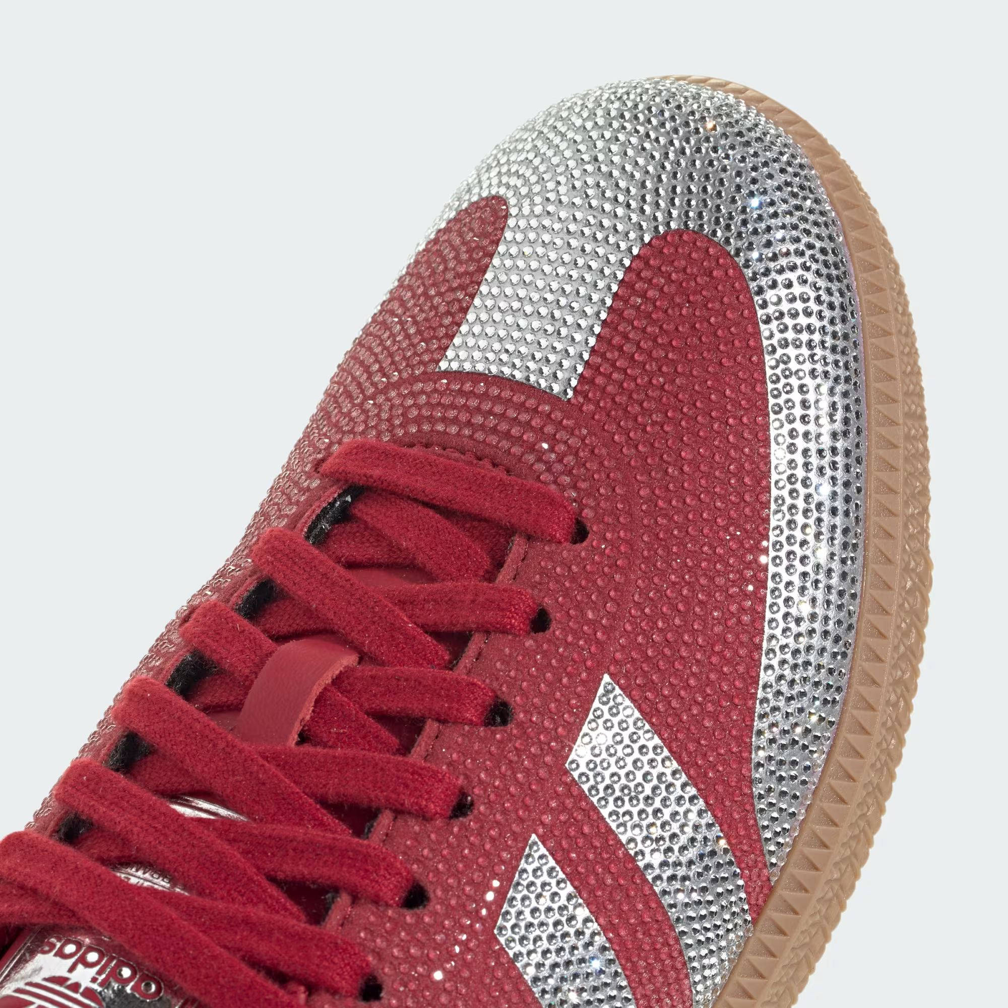 adidas Samba OG Team Victory Red Silver toe