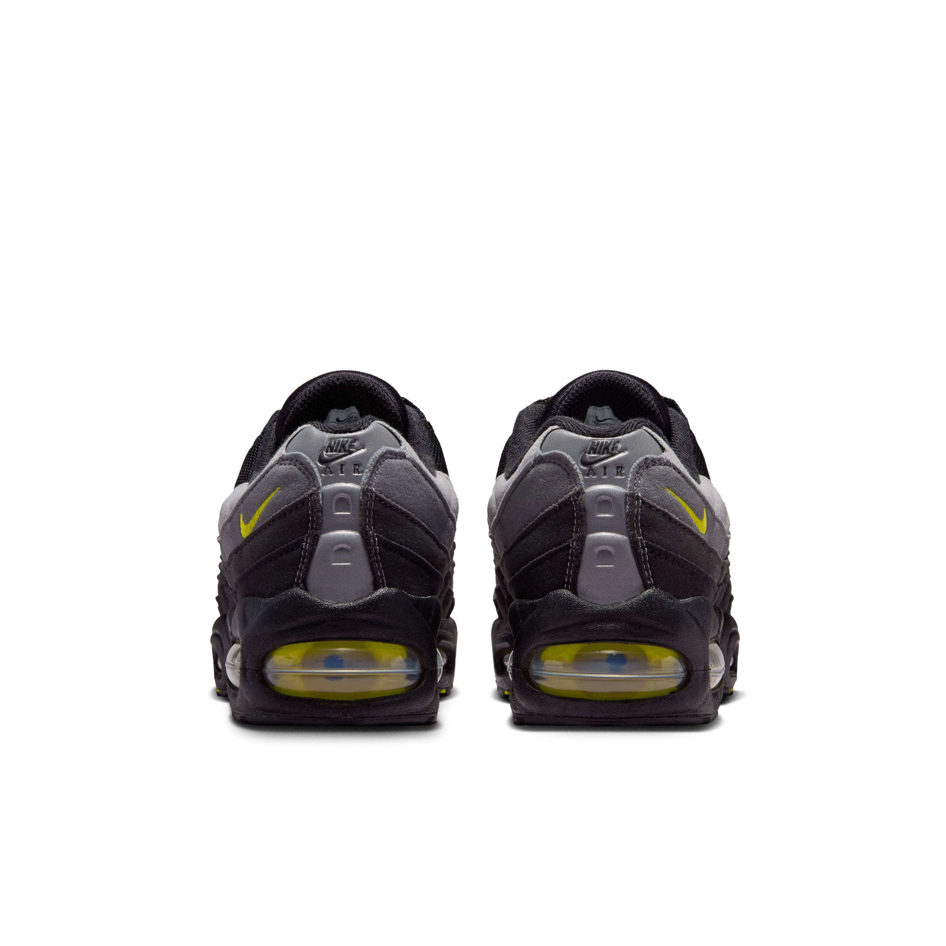 Nike Air Max 95 OG GS Big Bubble Black Chrome Yellow HF7054 077 back
