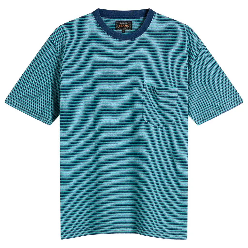 beams plus stripey blue t shirt