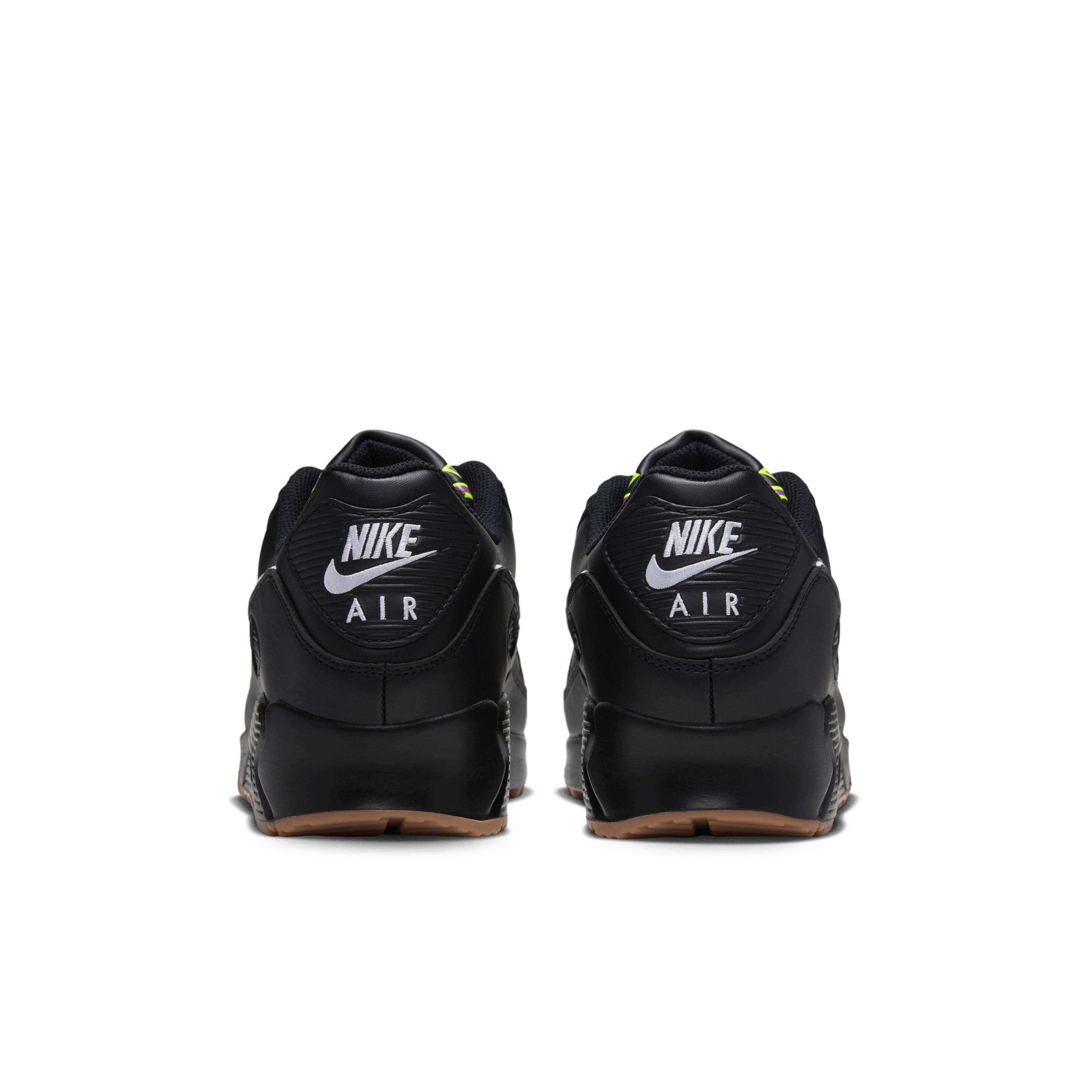 Nike Air Max 90 Premium Black Volt IQ7129 001 back