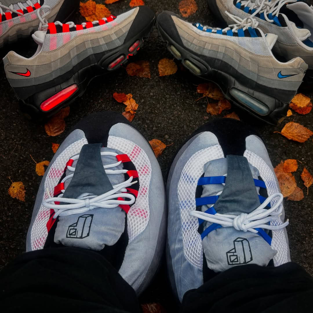 The Block P Air Max 95 slippers