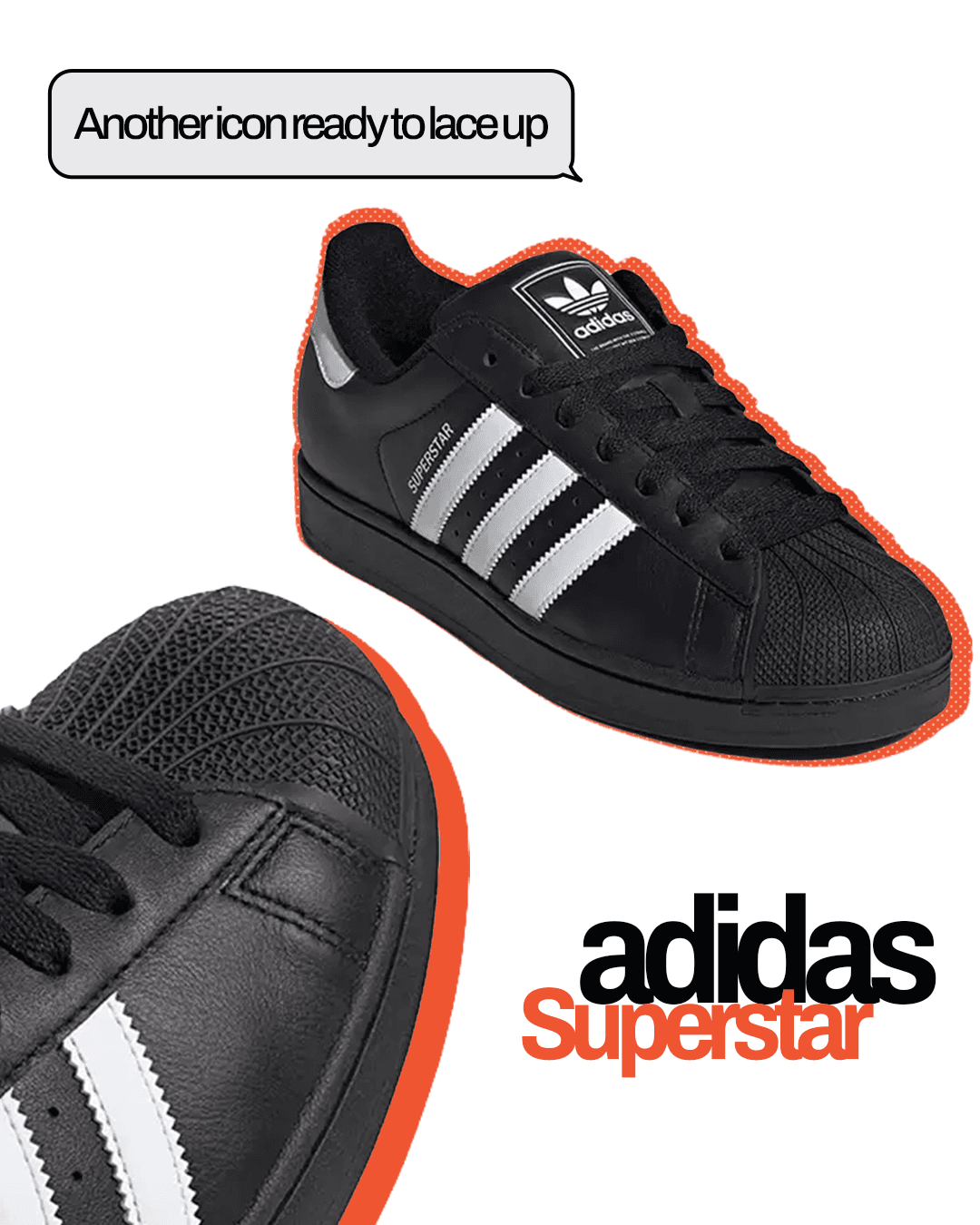 adidas Superstar II White side profile