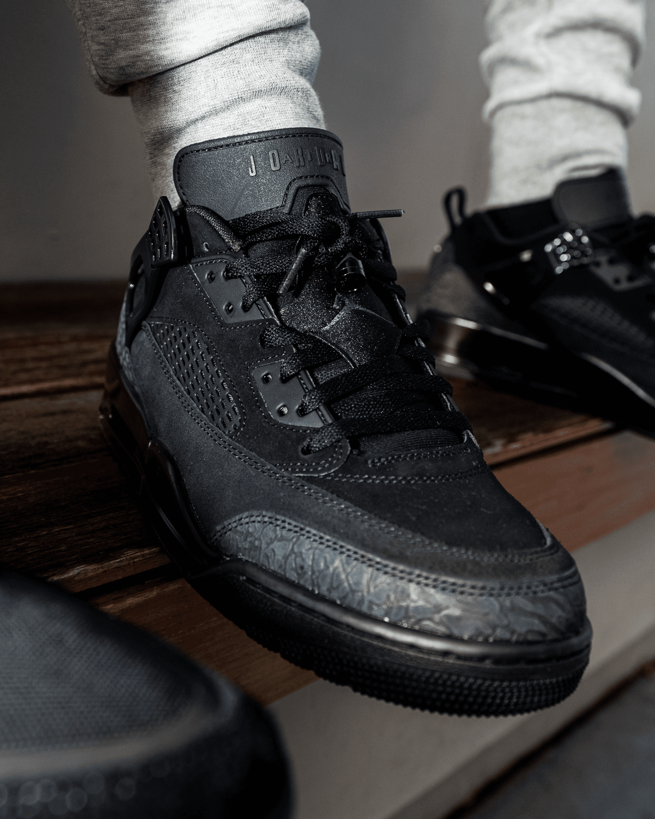 Jordan Spizike Low Black Cat