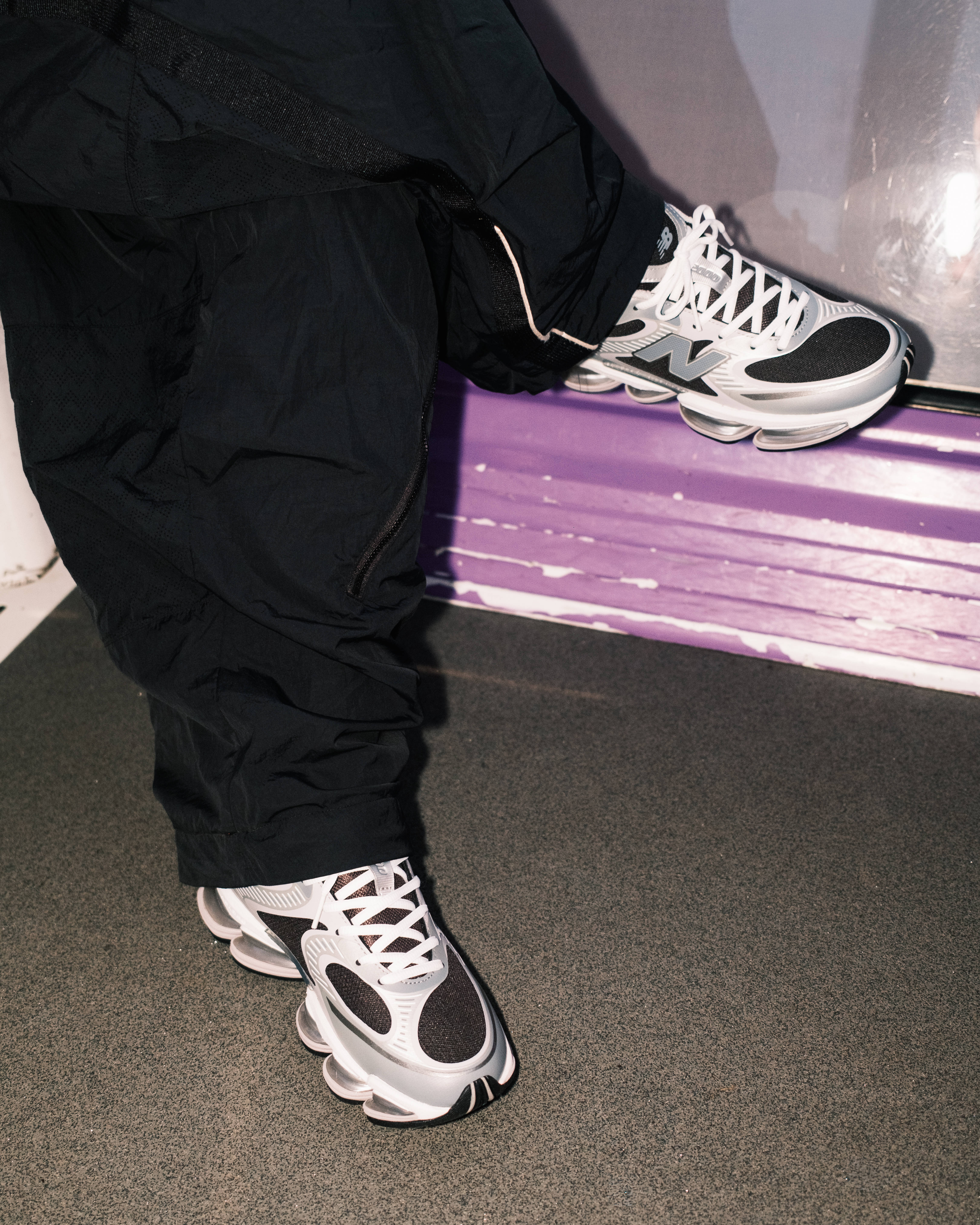 New Balance Abzorb 2000 on foot worn on cable kart in London Greenwich