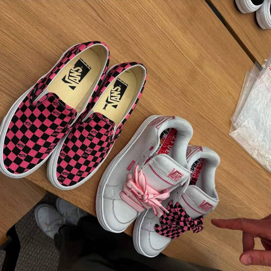 lil uzi x vans slip on and chunky shoe