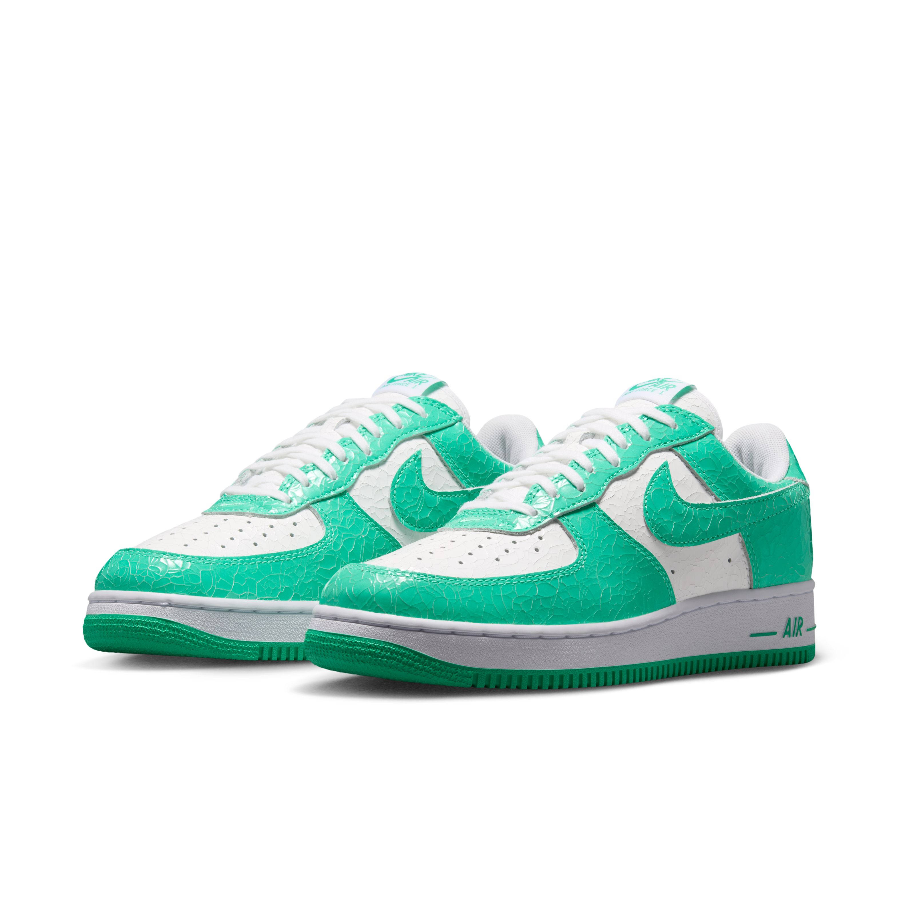 Nike Air Force 1 ’01 Cracked Leather Pack Menta White JA0248 001 front