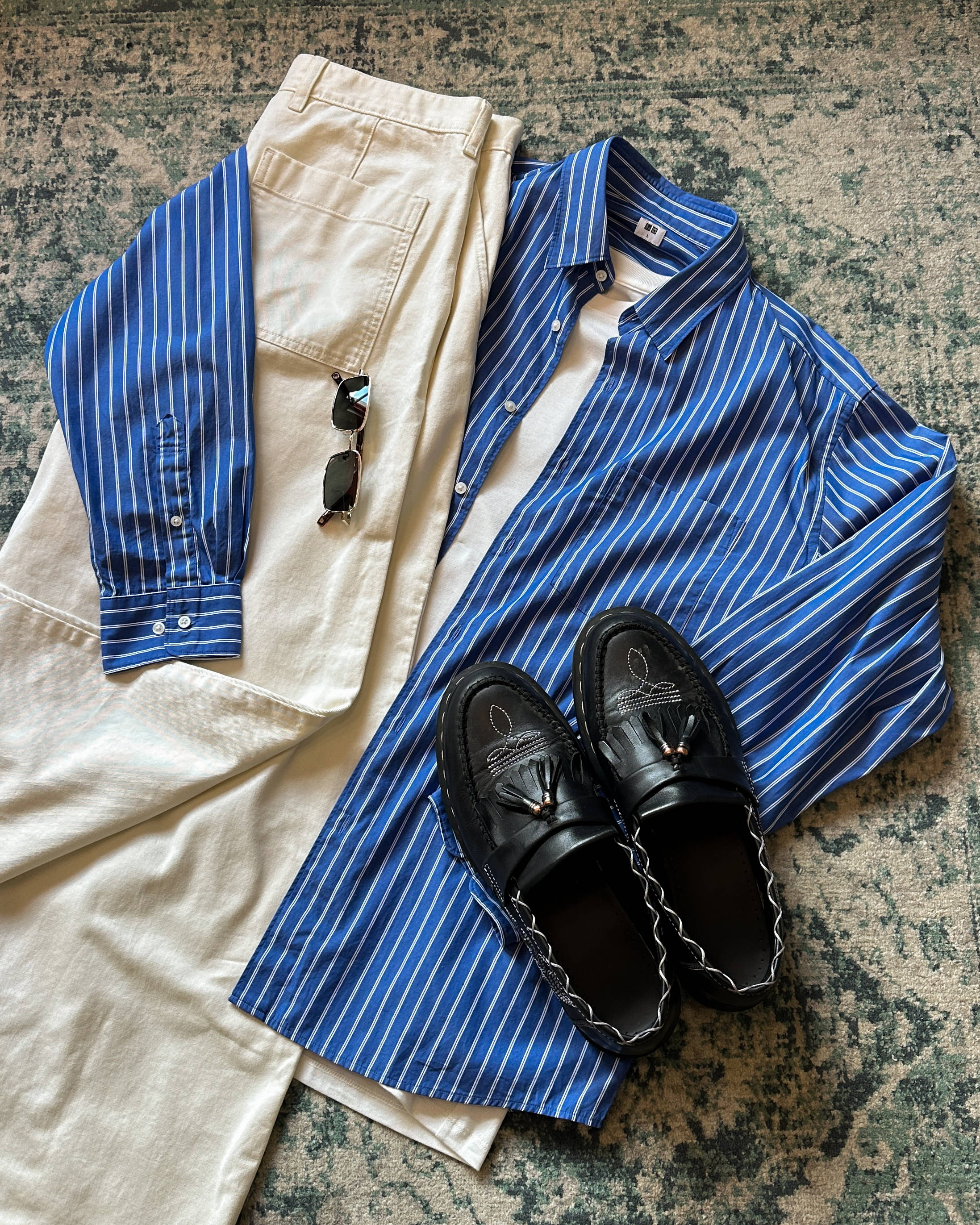 outfit 1.5 uniqlo april flat lay