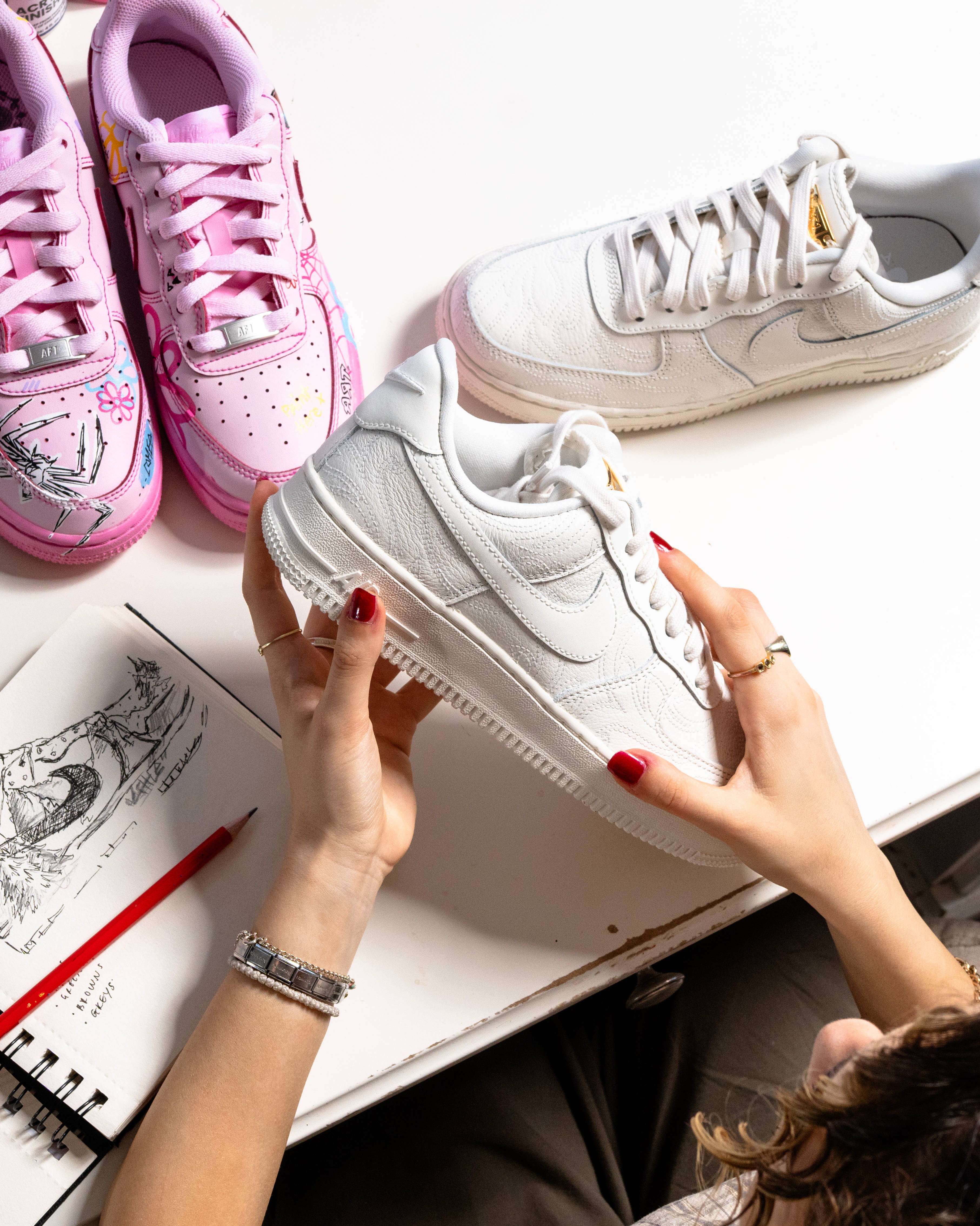 air force 1 customised by emilia poyiadgi