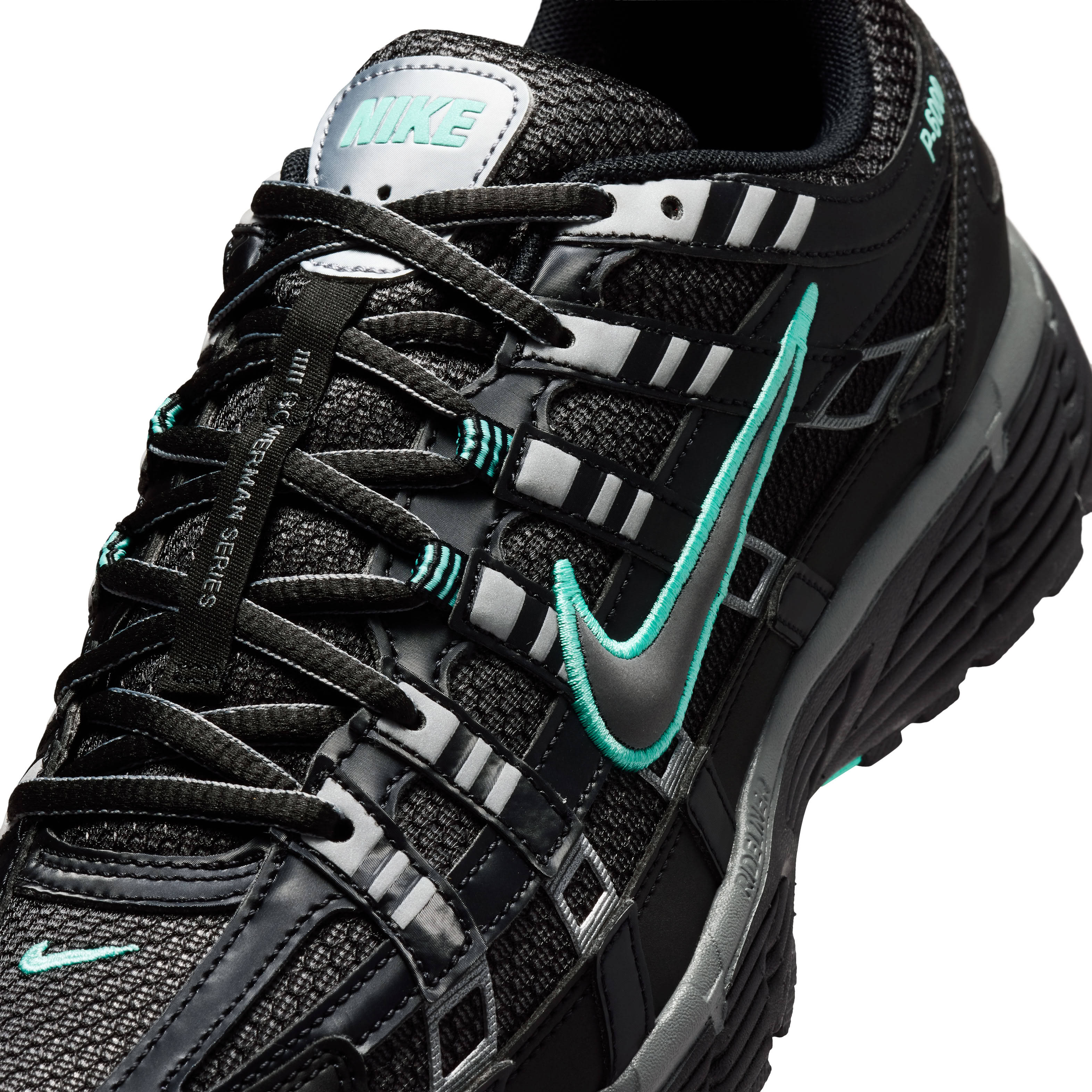 Nike P 6000 Black Hyper Turquoise Detail