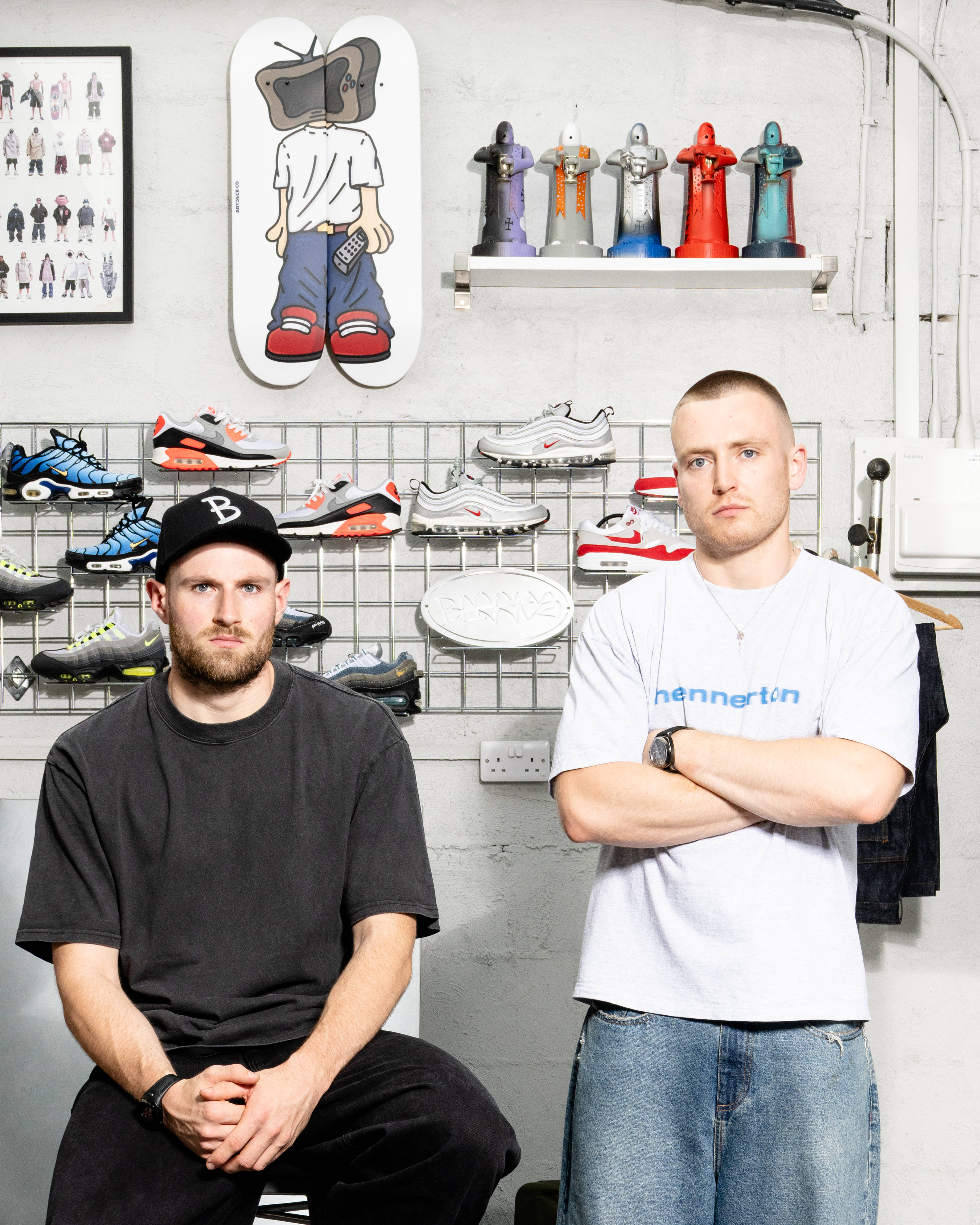 baggys tv duo in studio editorial shot