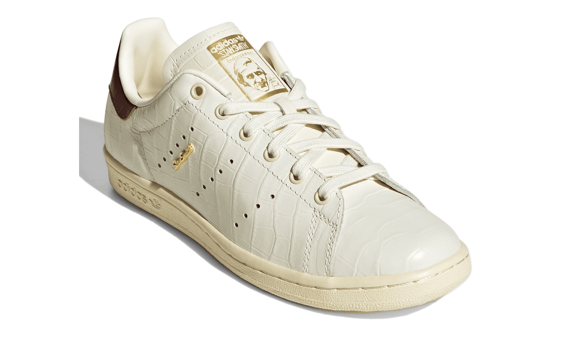 adidas Stan Smith 80s Off-White Maroon LA1696 front