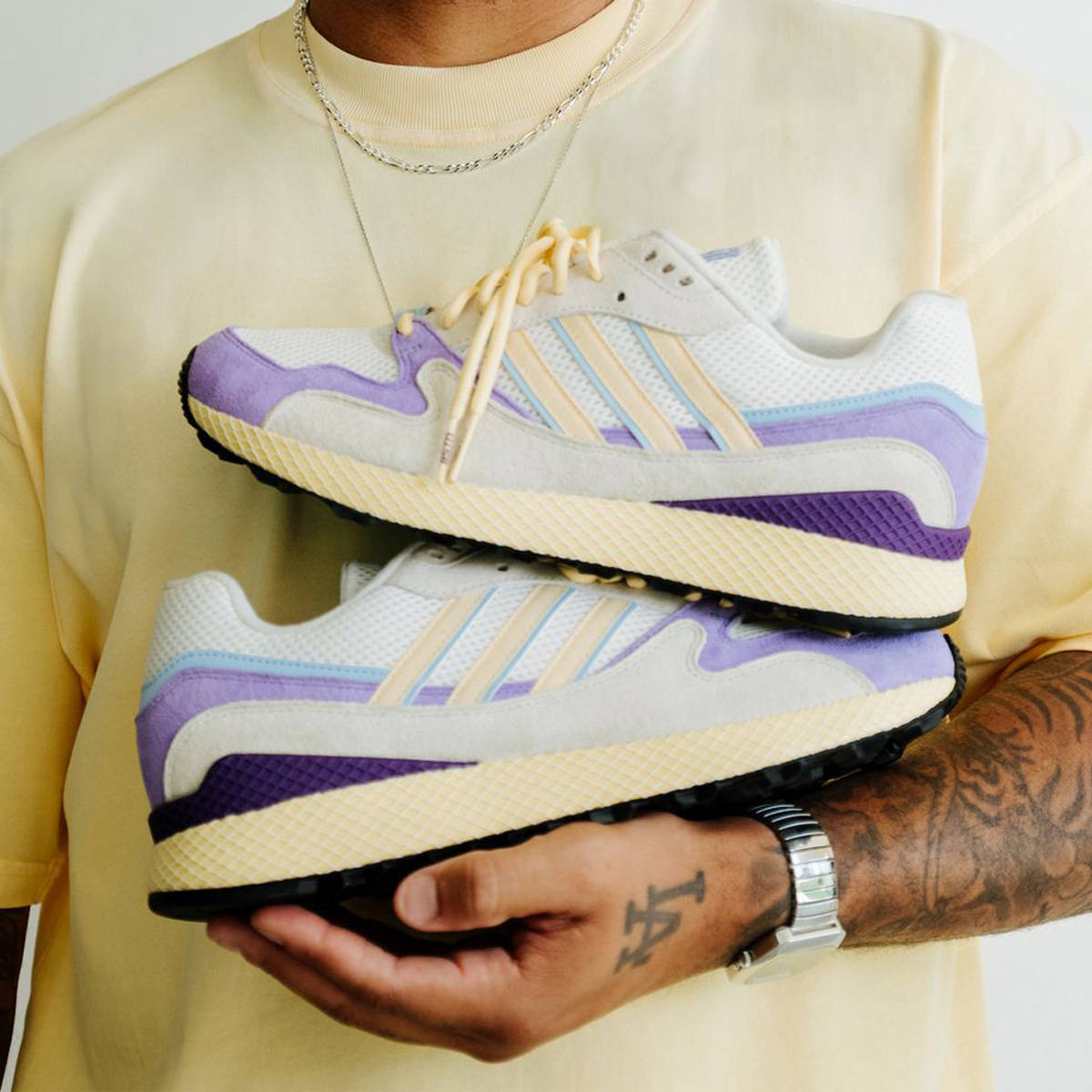 BSTN x adidas Oregon Ultra Tech O.G. With A Twist Purple In Hand