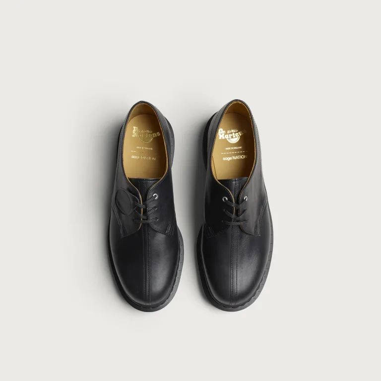 Sage Nation x Dr. Martens 1461 3 Eye Black Classic Calf 43573001 BLK middle