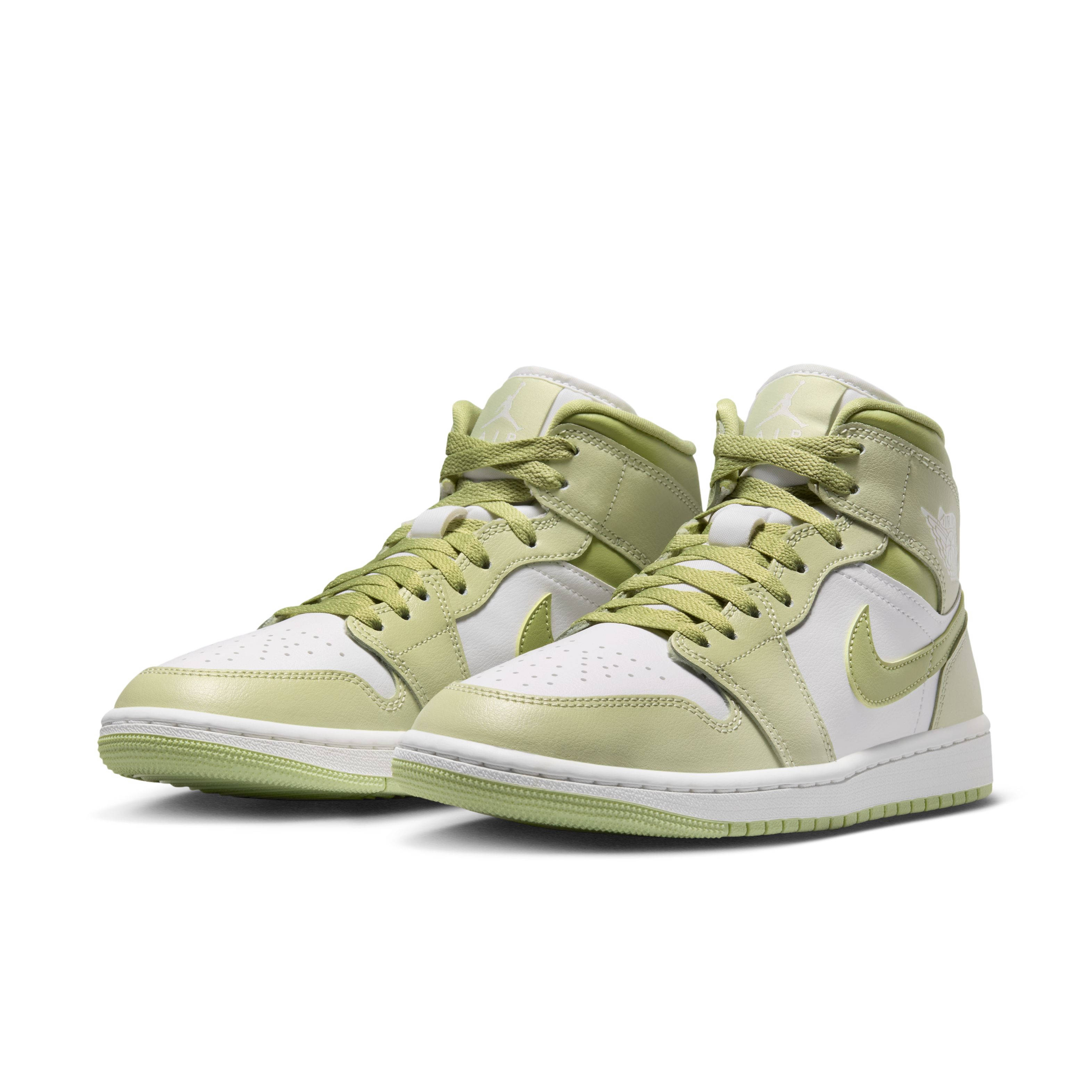Air Jordan 1 Mid Olive Aura BQ6472 302 front