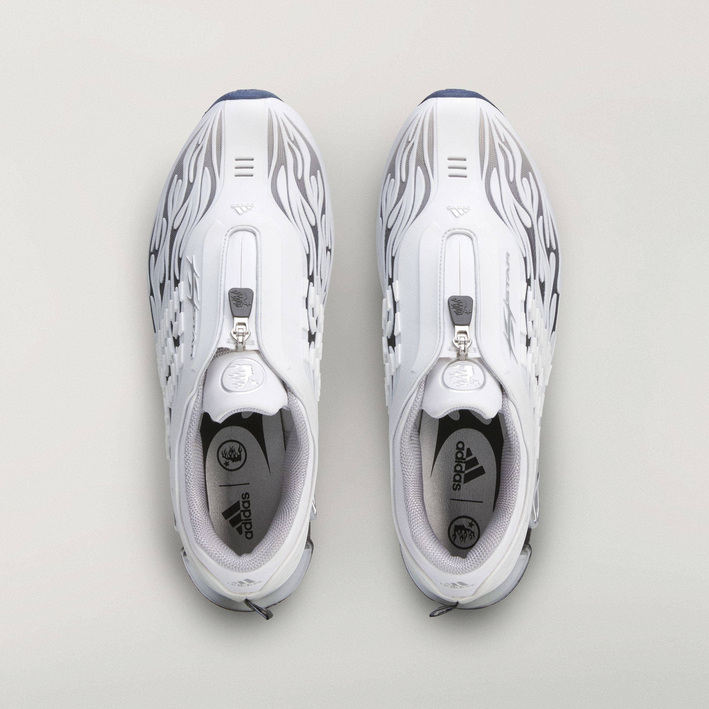 Hellstar x adidas Megaride S2 White Black KH8086 middle