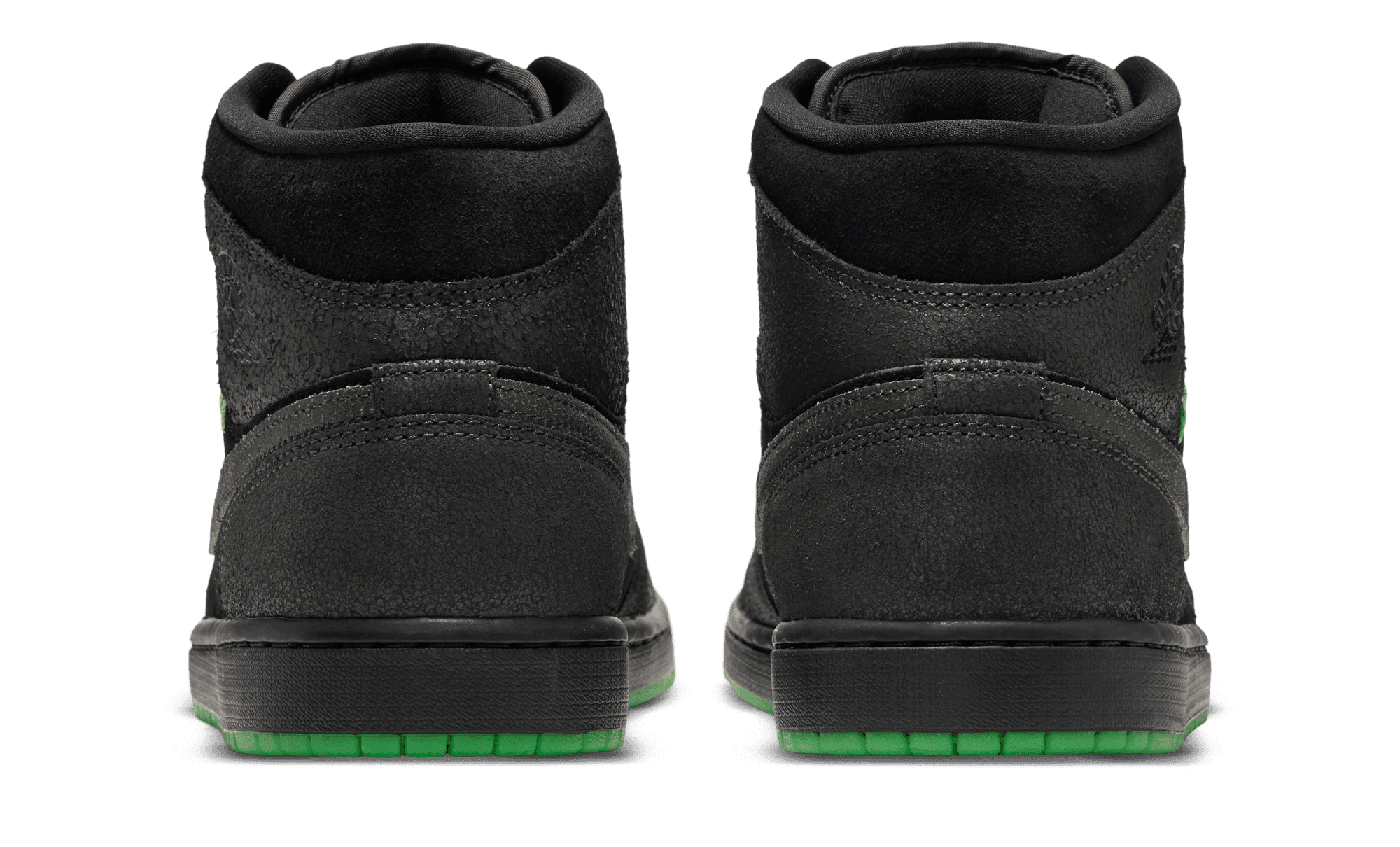 Air Jordan 1 Mid SE Halloween Black Scream Green IQ5492-001 back