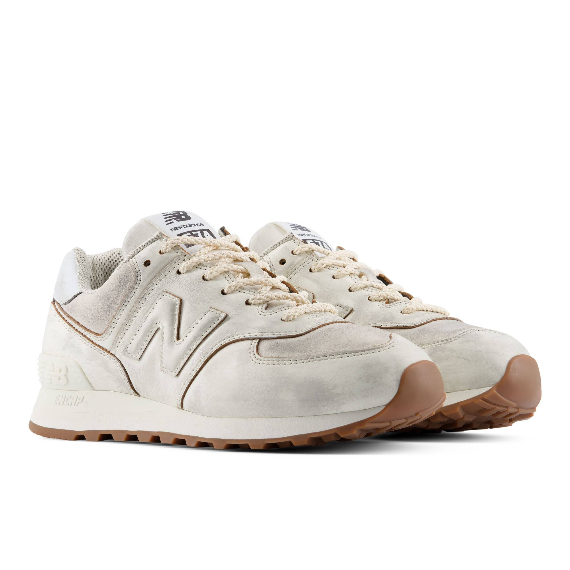 New balance 574 Sea Salt Breakfast Tea W574HF front