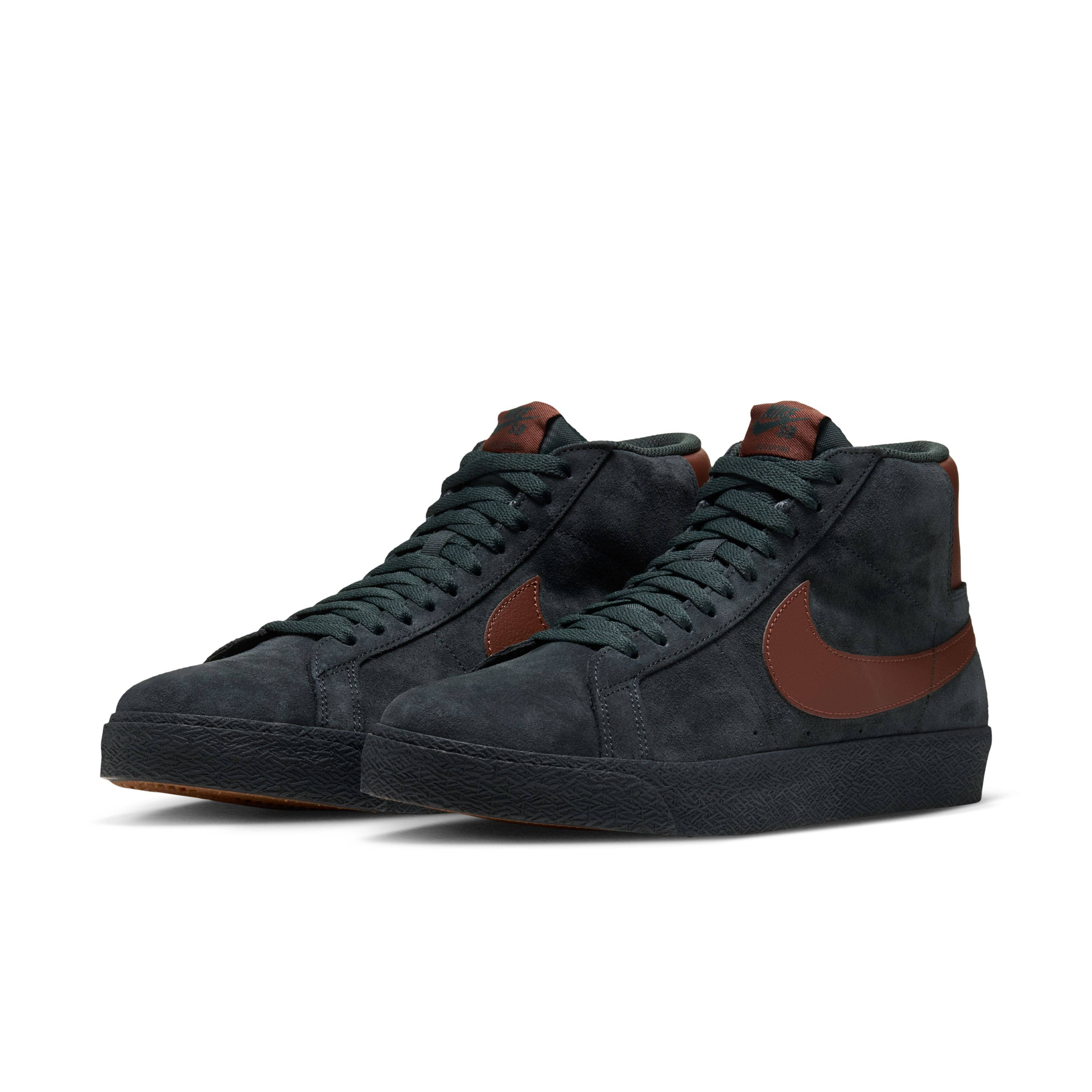 Nike SB Zoom Blazer Mid Black Spruce Brown IO0667 300 front