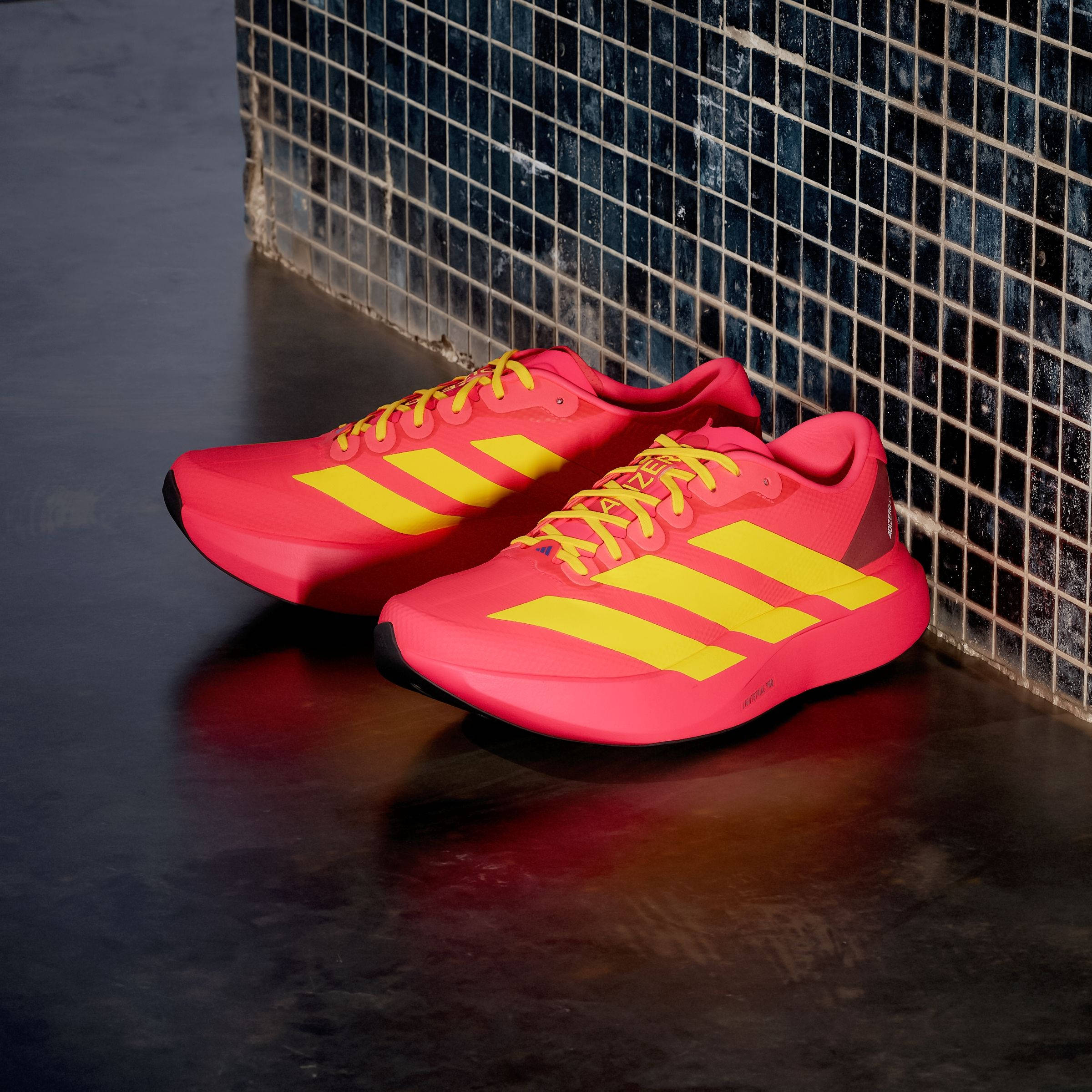 adidas Adizero EVO SL Lucid Red Bold Gold JQ4442 side