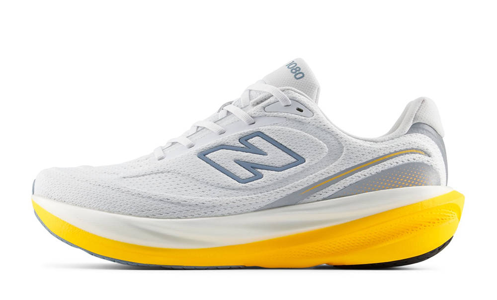 New Balance 1080 v15 White Satsuma Orange