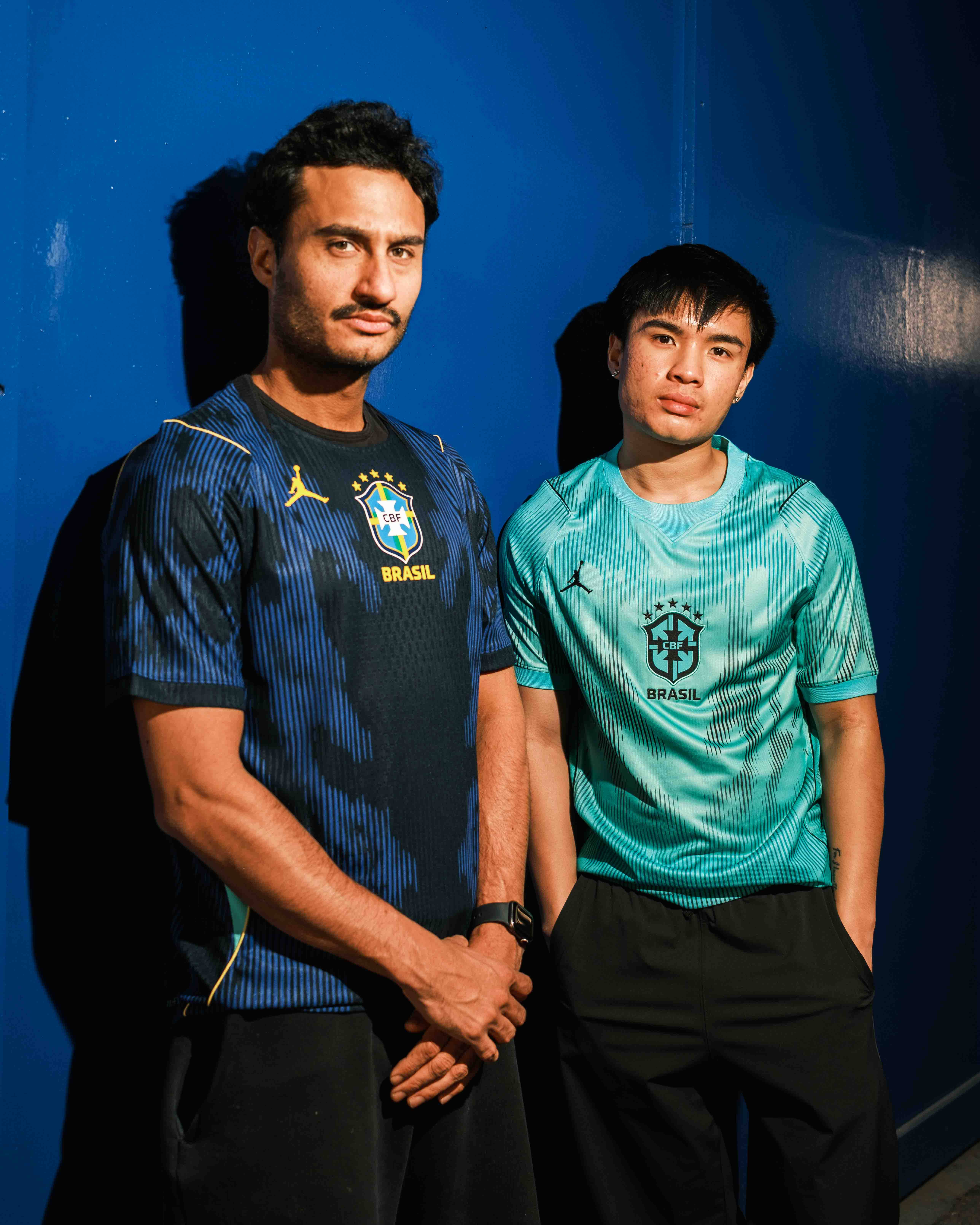brazil joga bonito x jordan brand kits 2026 editorial shots