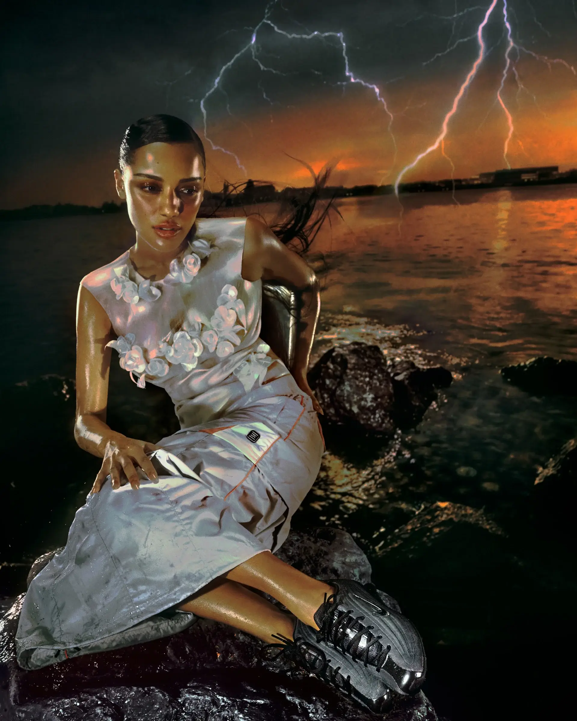 naked cph x nike shox z editorial shots