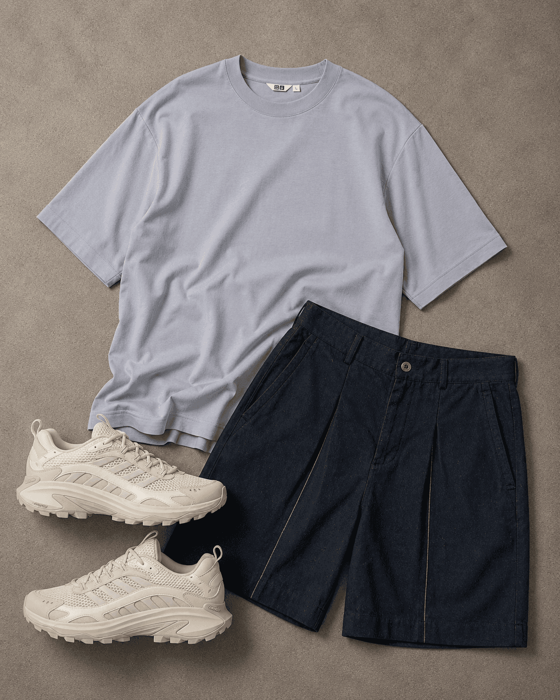 moab speed 2 merrell outfit flatlay