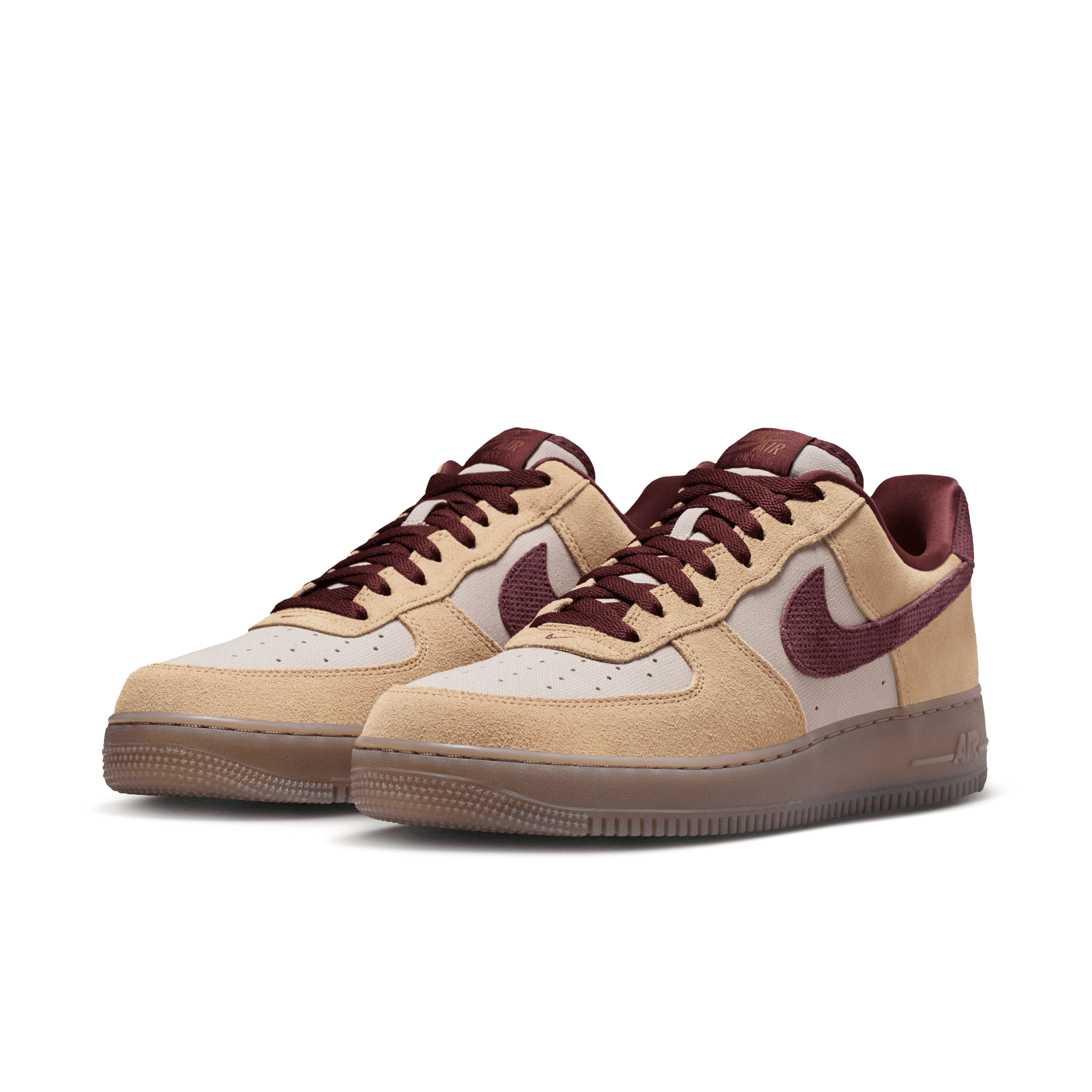Nike Air Force 1 '07 Premium Linen Moon Particle Burgundy Front