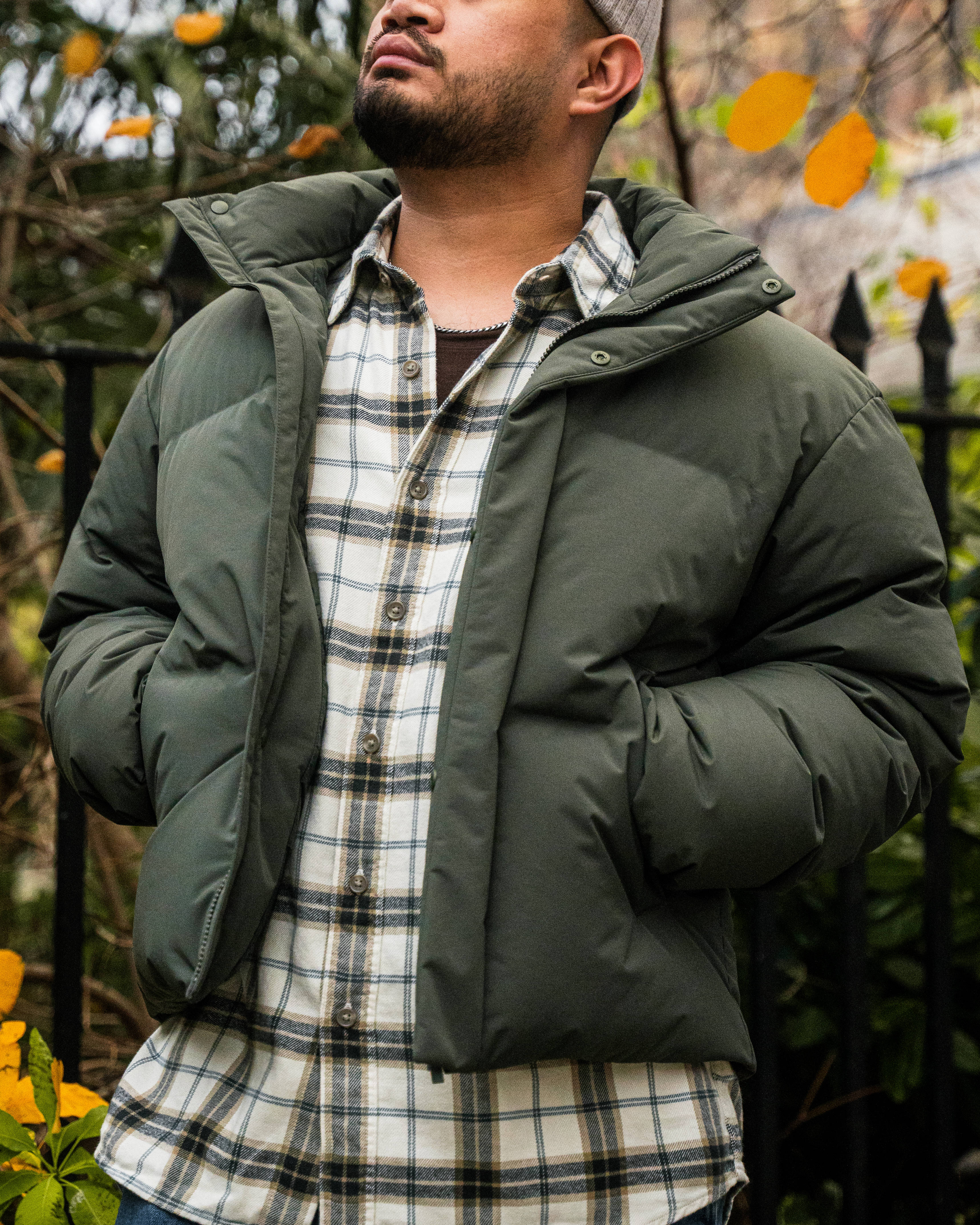 Seamless Down Jacket Olive