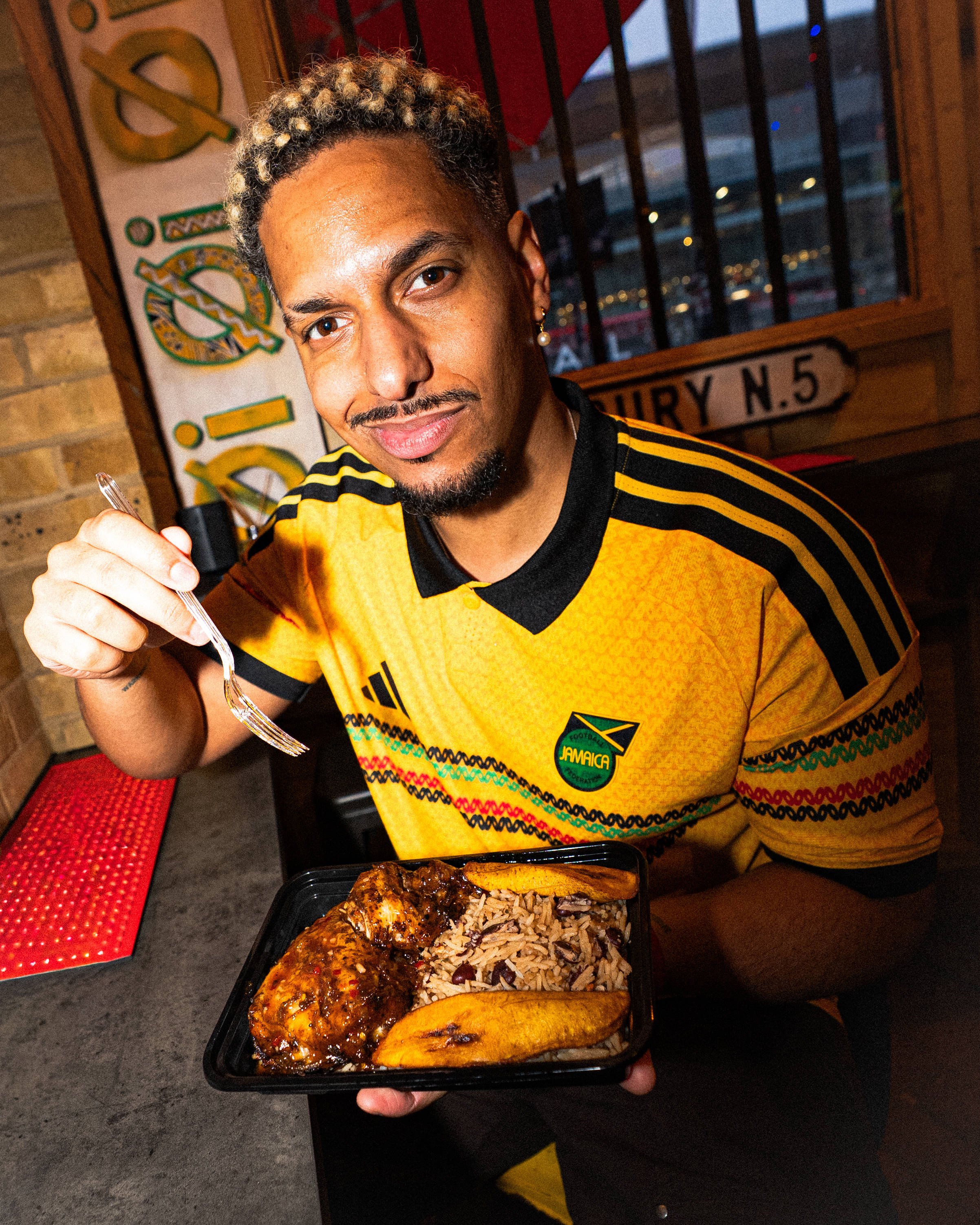 adidas jamaica bob marley home jersey close up of crest
