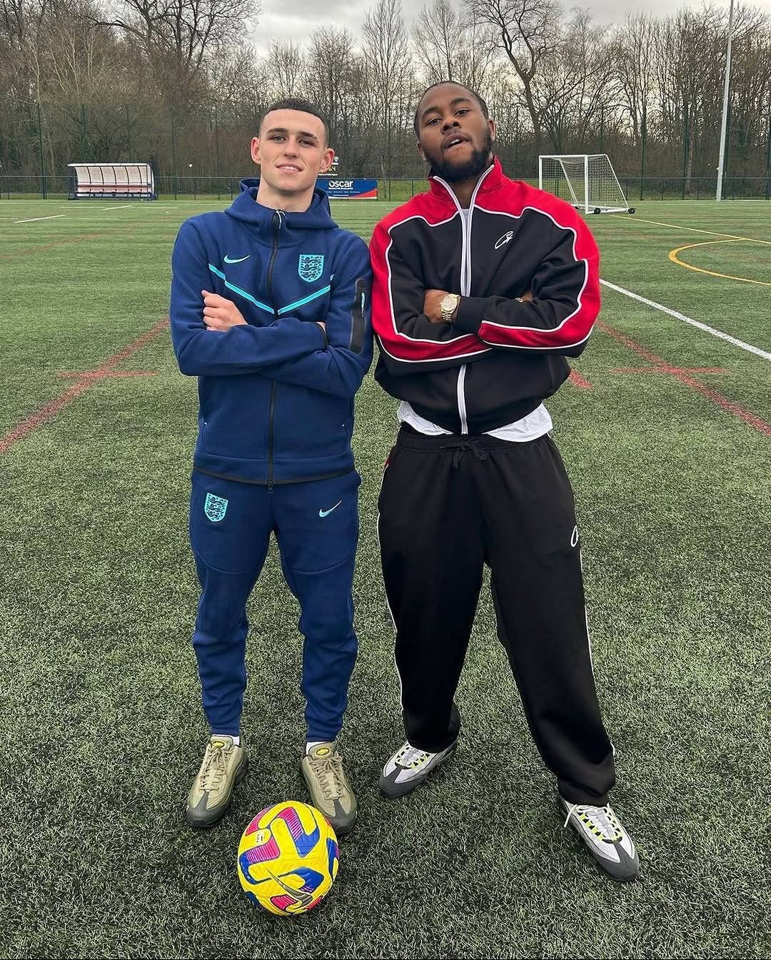 corteiz and Phil Foden wearing 110s