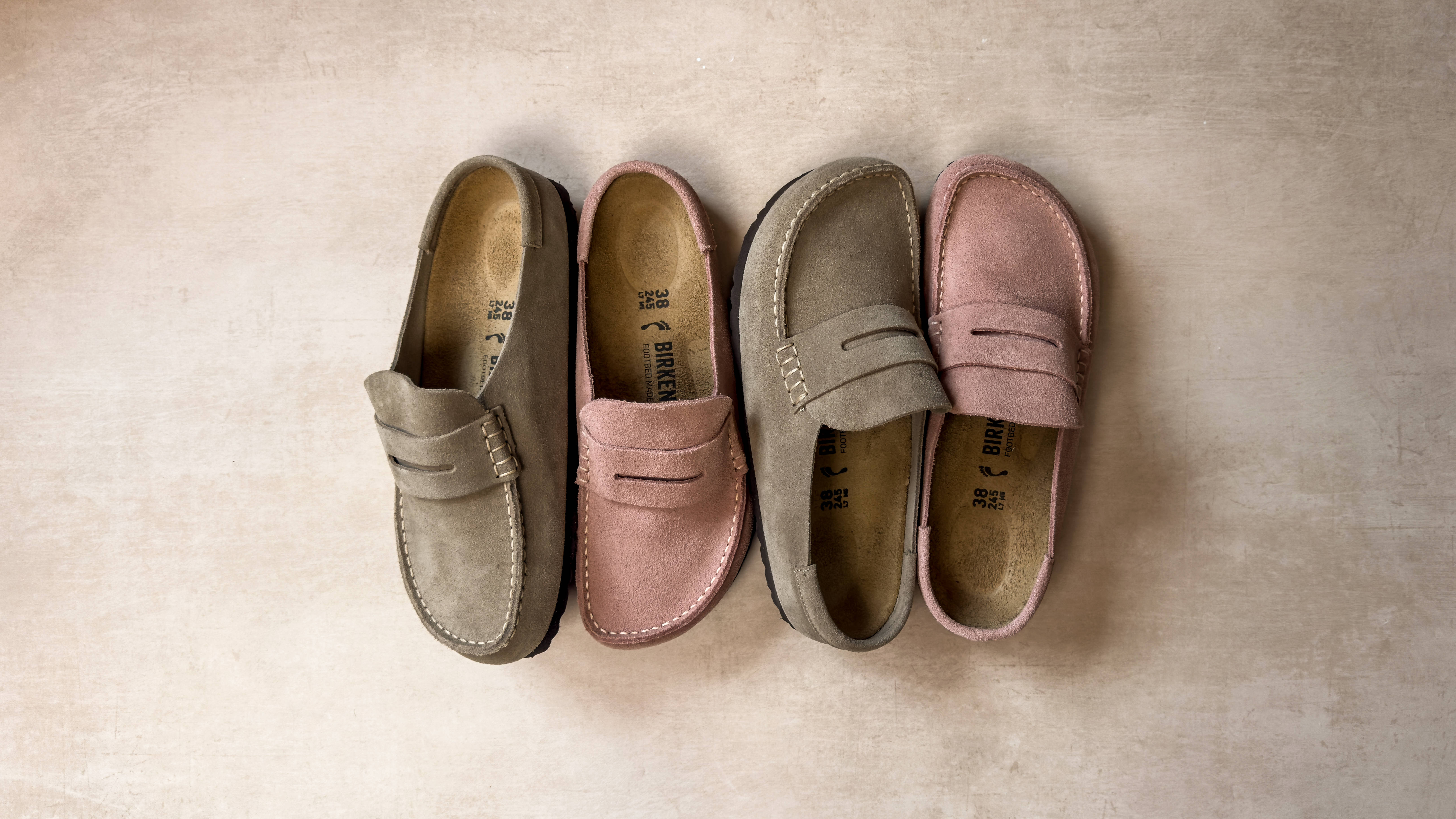 Birkenstock Naples Taupe Suede