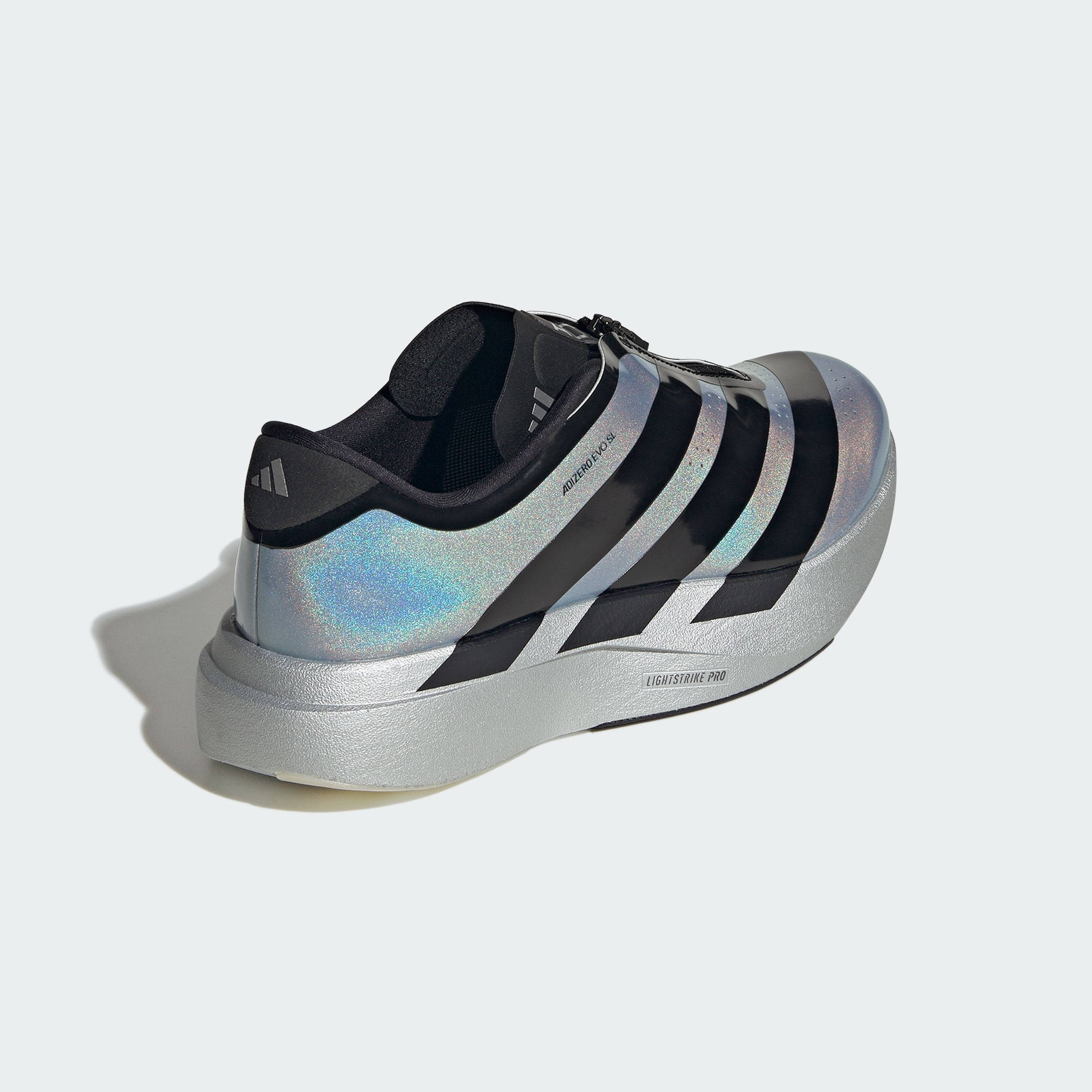 adidas Adizero EVO SL Zip Silver Metallic Black KH7787 back