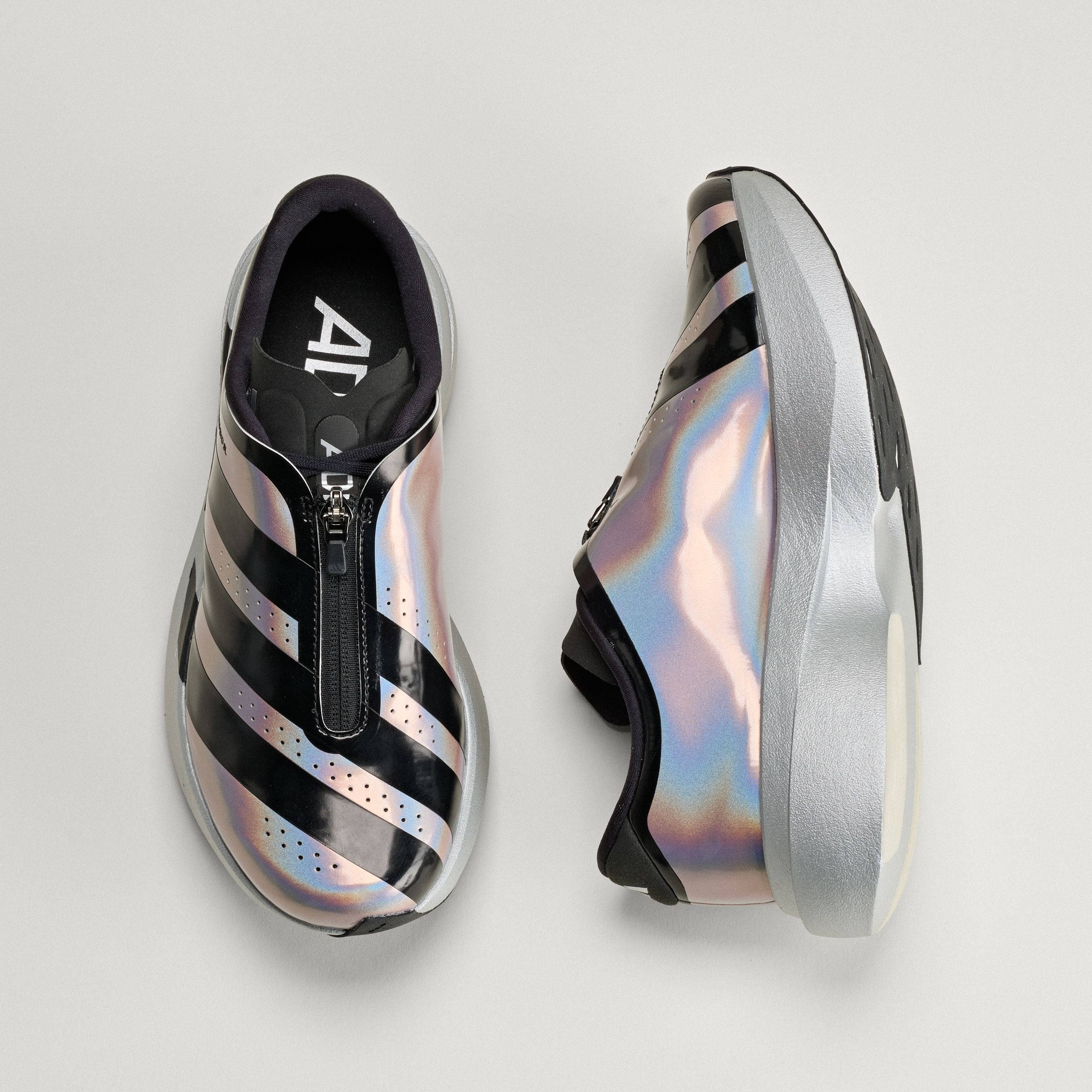adidas Adizero EVO SL ZIP Silver Metallic Black KH7788 middle