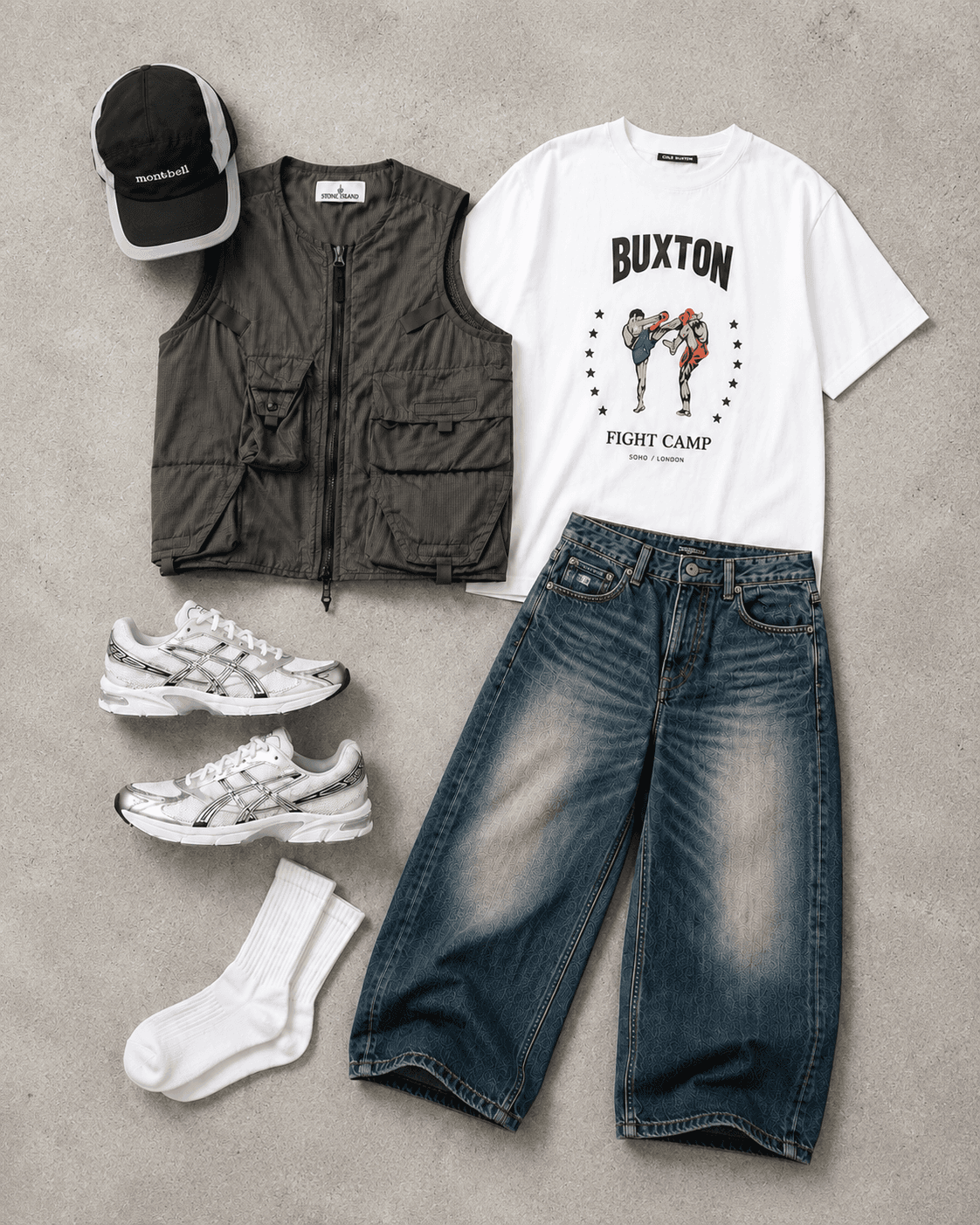 streetwear asics gel 1130 outfit styling