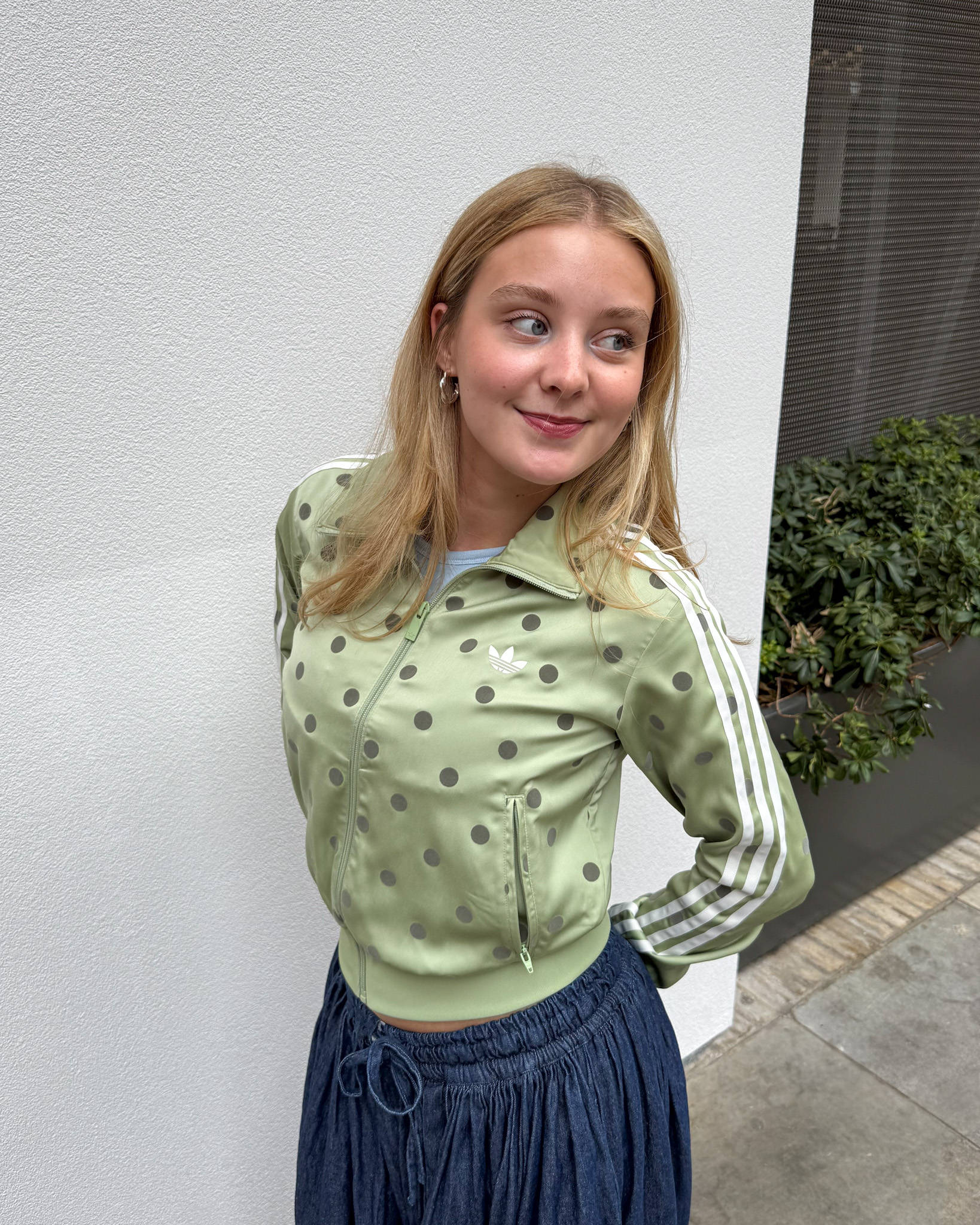 SATIN POLKA DOTS TT Track Top