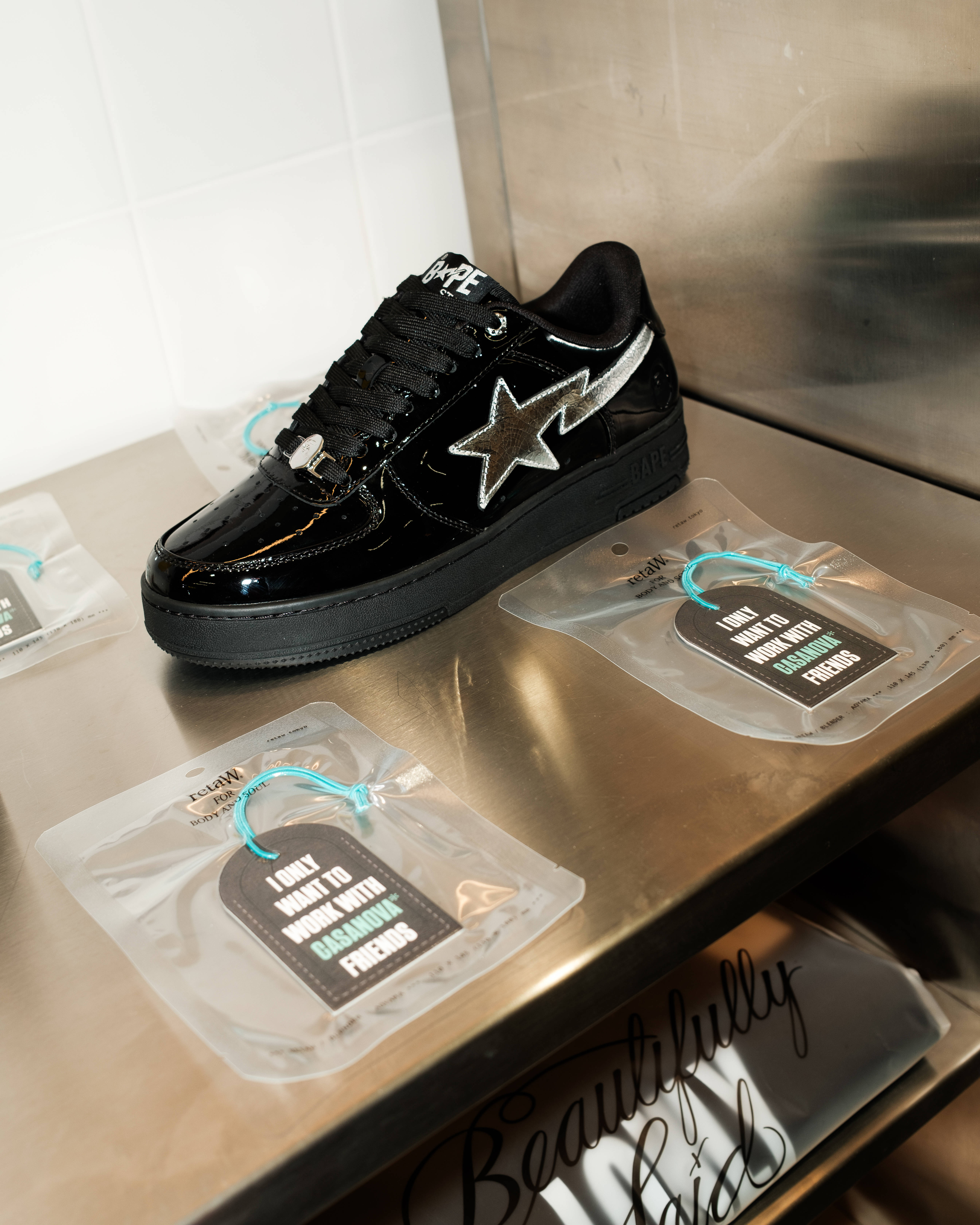 BAPESTA at the Beautfully Sad x Casanova Pop Up in Paris