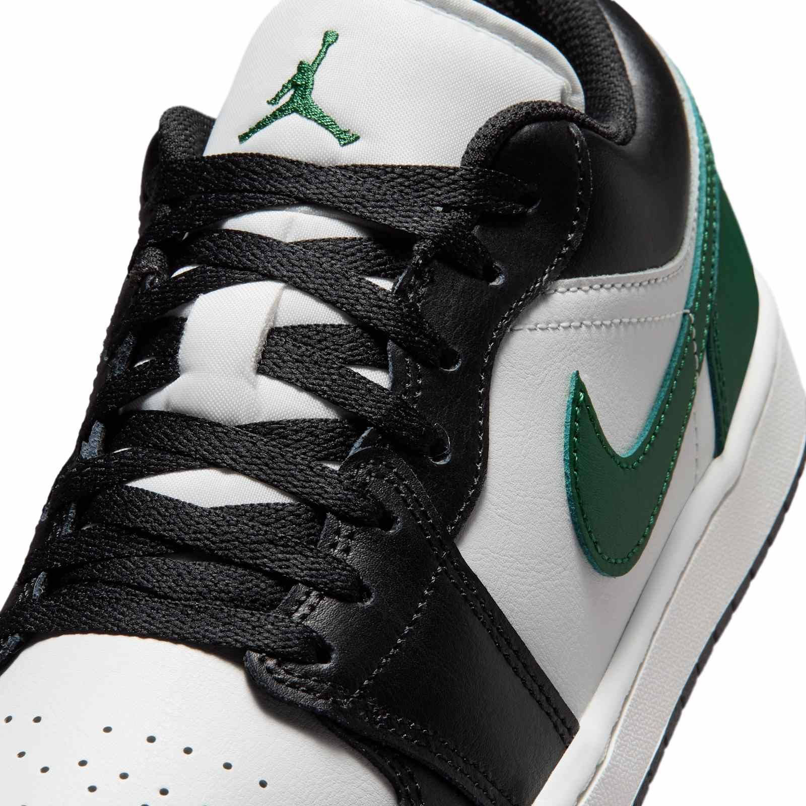 Air Jordan 1 Low Black Gorge Green 553558 047 side