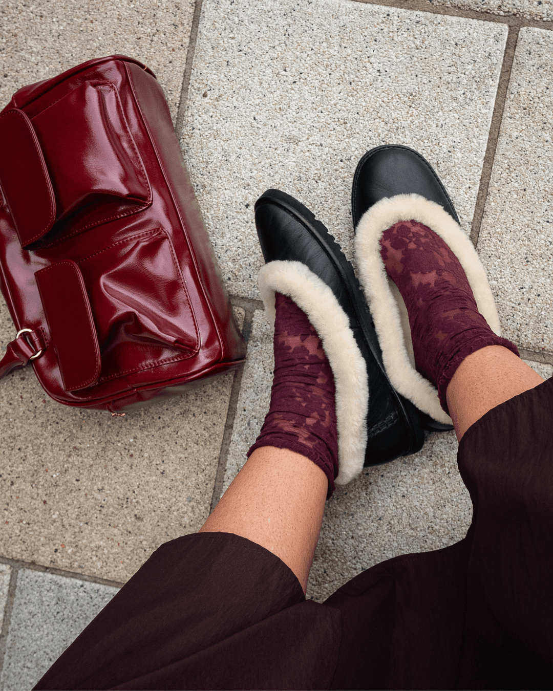 Zora Leather Ballet Flat Black