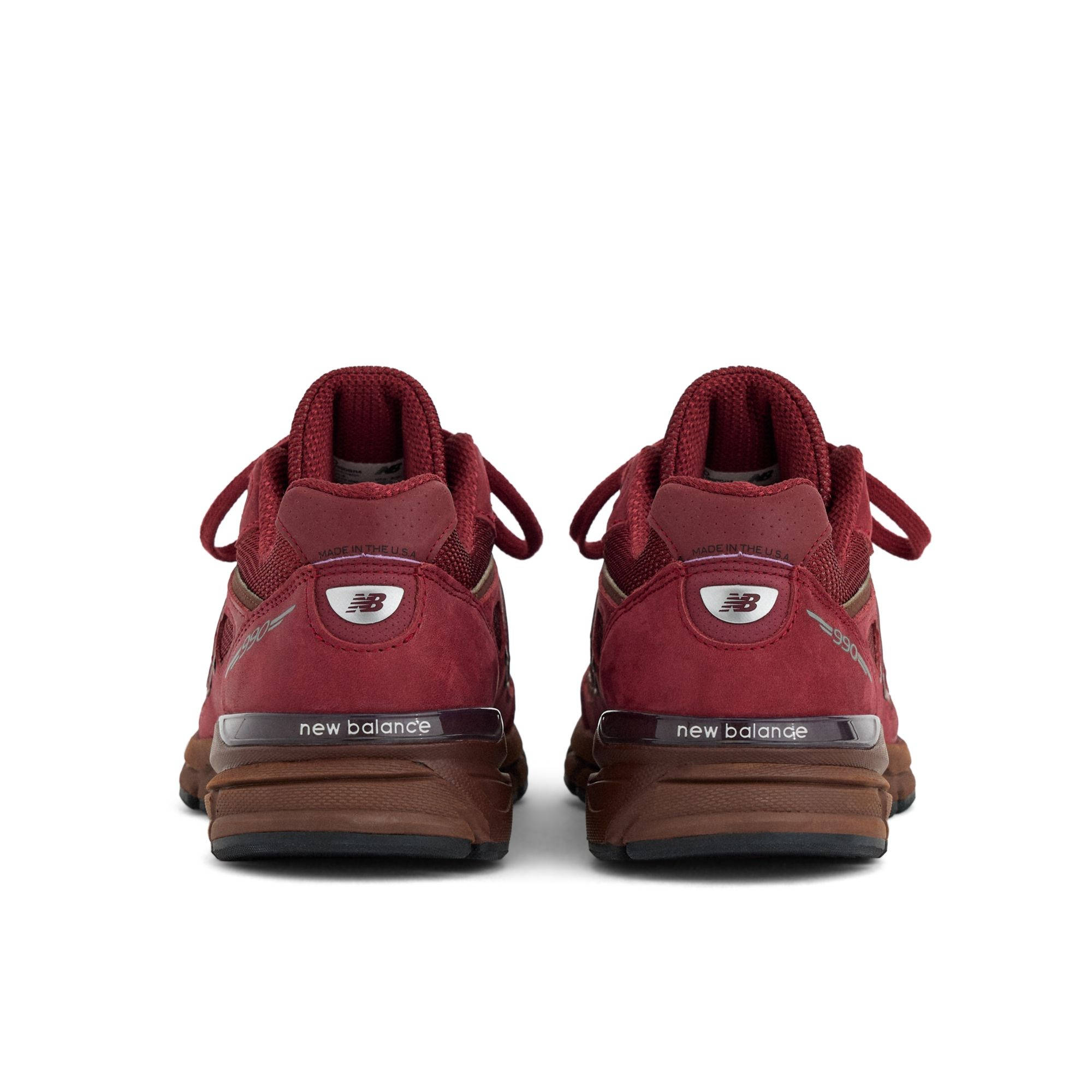 New Balance 990v4 Monarch Burgundy U990BR4 back