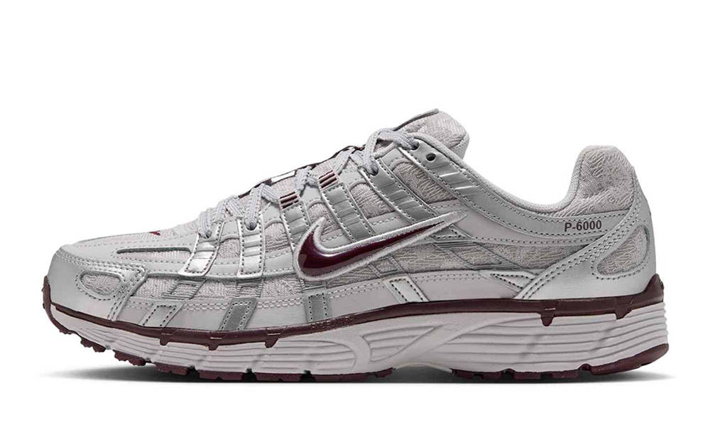 Nike P-6000 Grey Burgundy Crush Silver