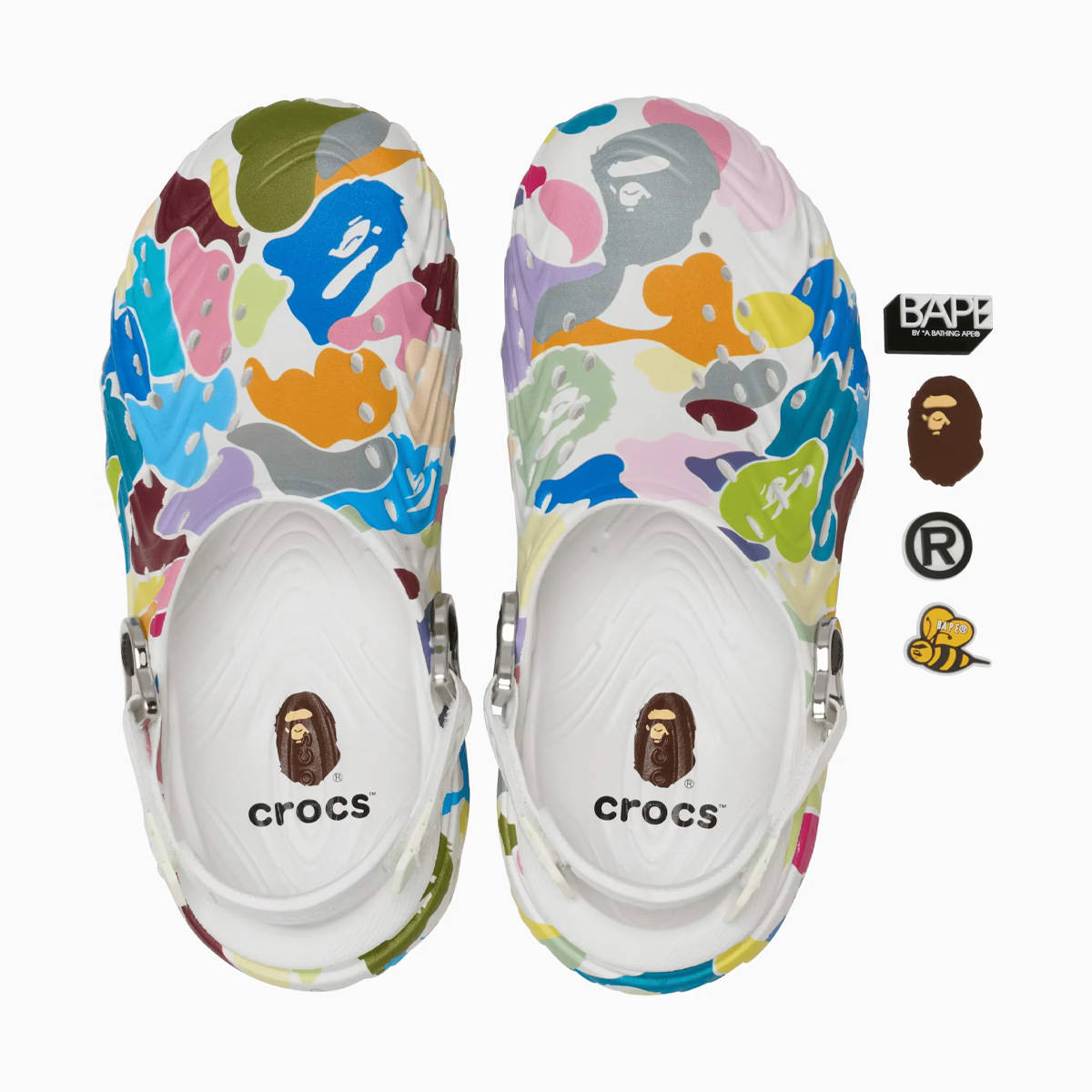 BAPE x Crocs Echo Clog 2 White Multi Top
