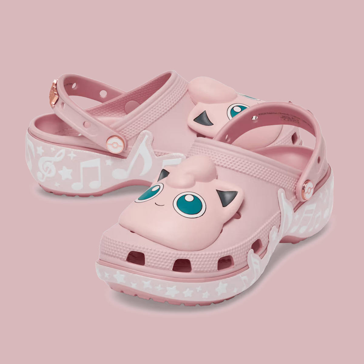 Pokémon x Crocs Classic Platform Clog Jigglypuff Pair