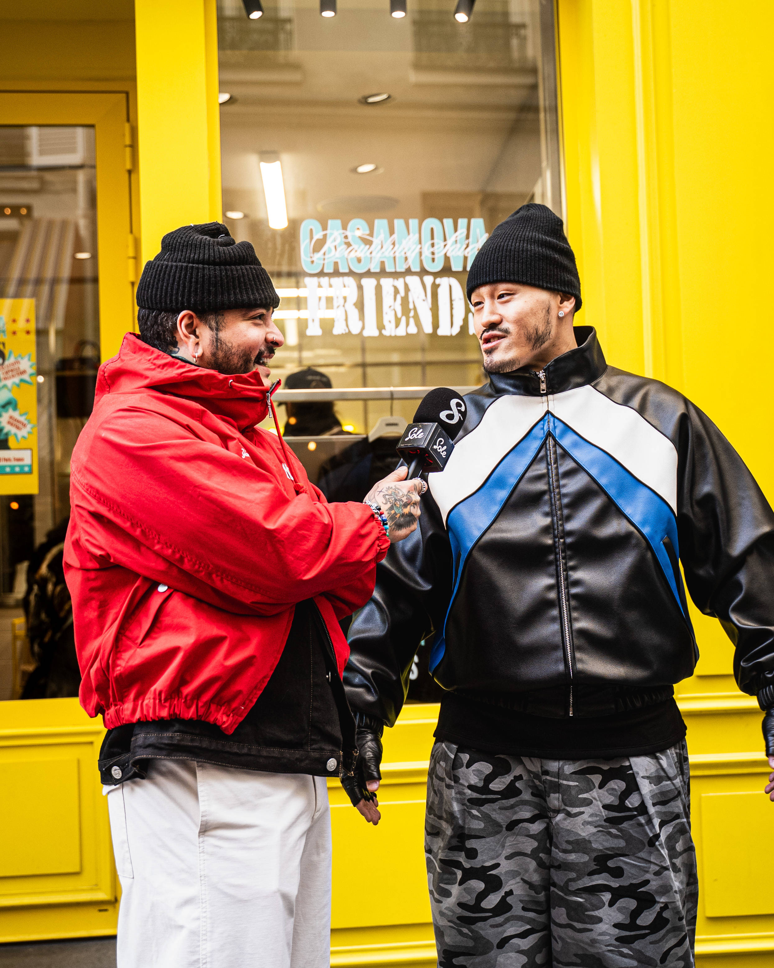 The Sole Supplier interviewing down at the Beautifully Said x Casanova Vintage Pop-Up at Paris fashion week